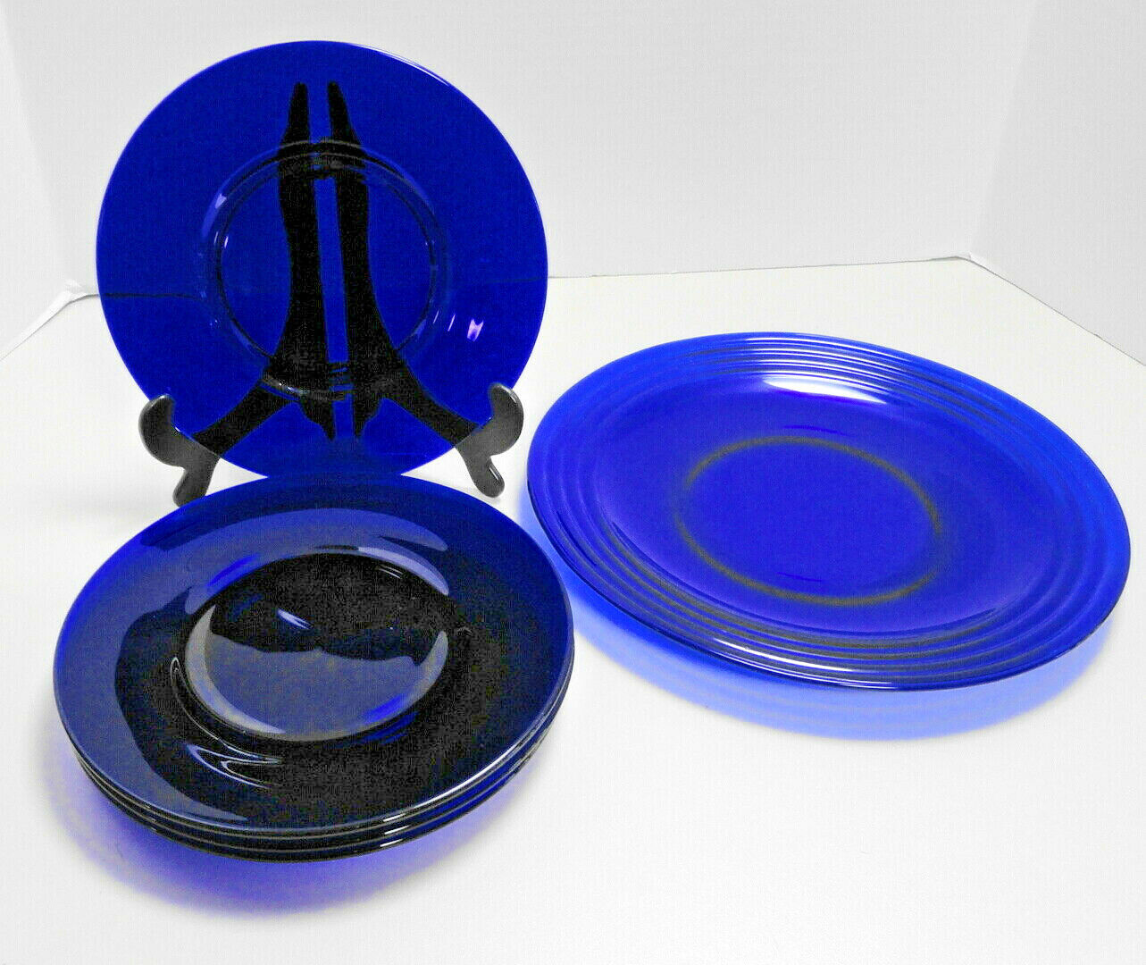 Set of 4 Viking Glass Formal Classics Cobalt Blue  7 1/2\