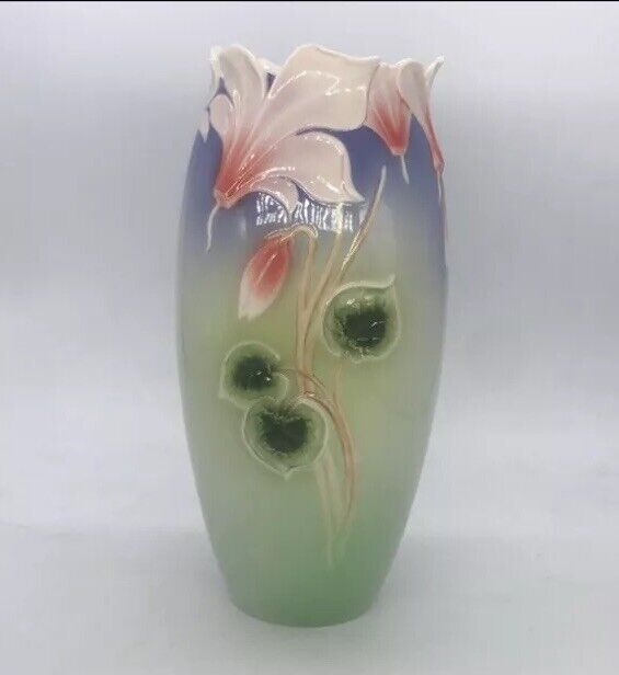 FRANZ Vase 10” Cyclamen FZ00090