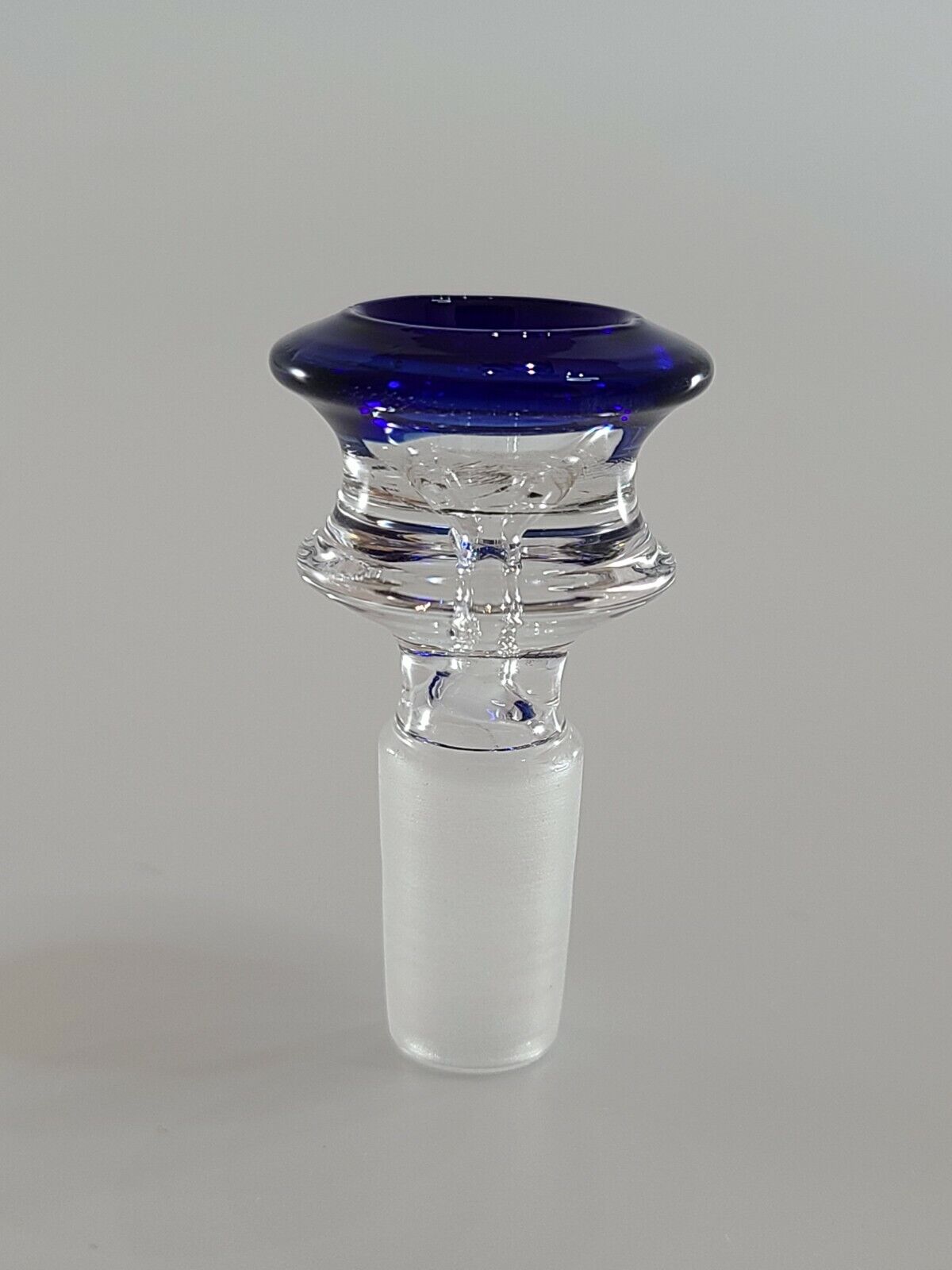 14MM Layered Blue Bowl Quality Glass Water Pipe Slide Replacement 