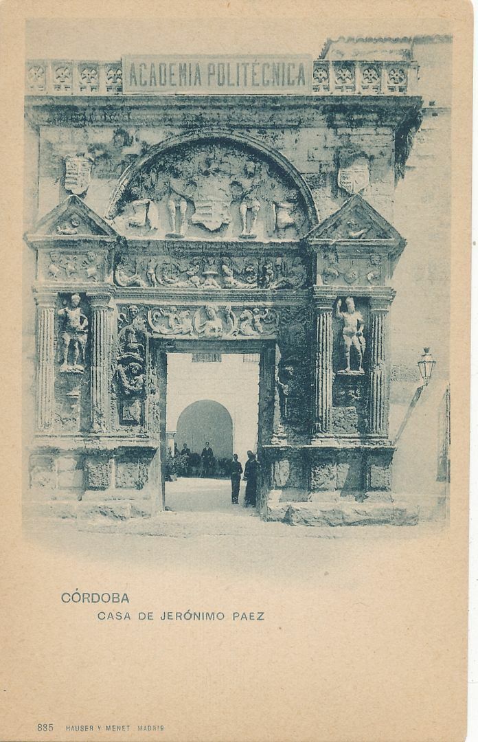 CORDOBA - Casa De Jeronimo Paez - Spain - udb (pre 1908)