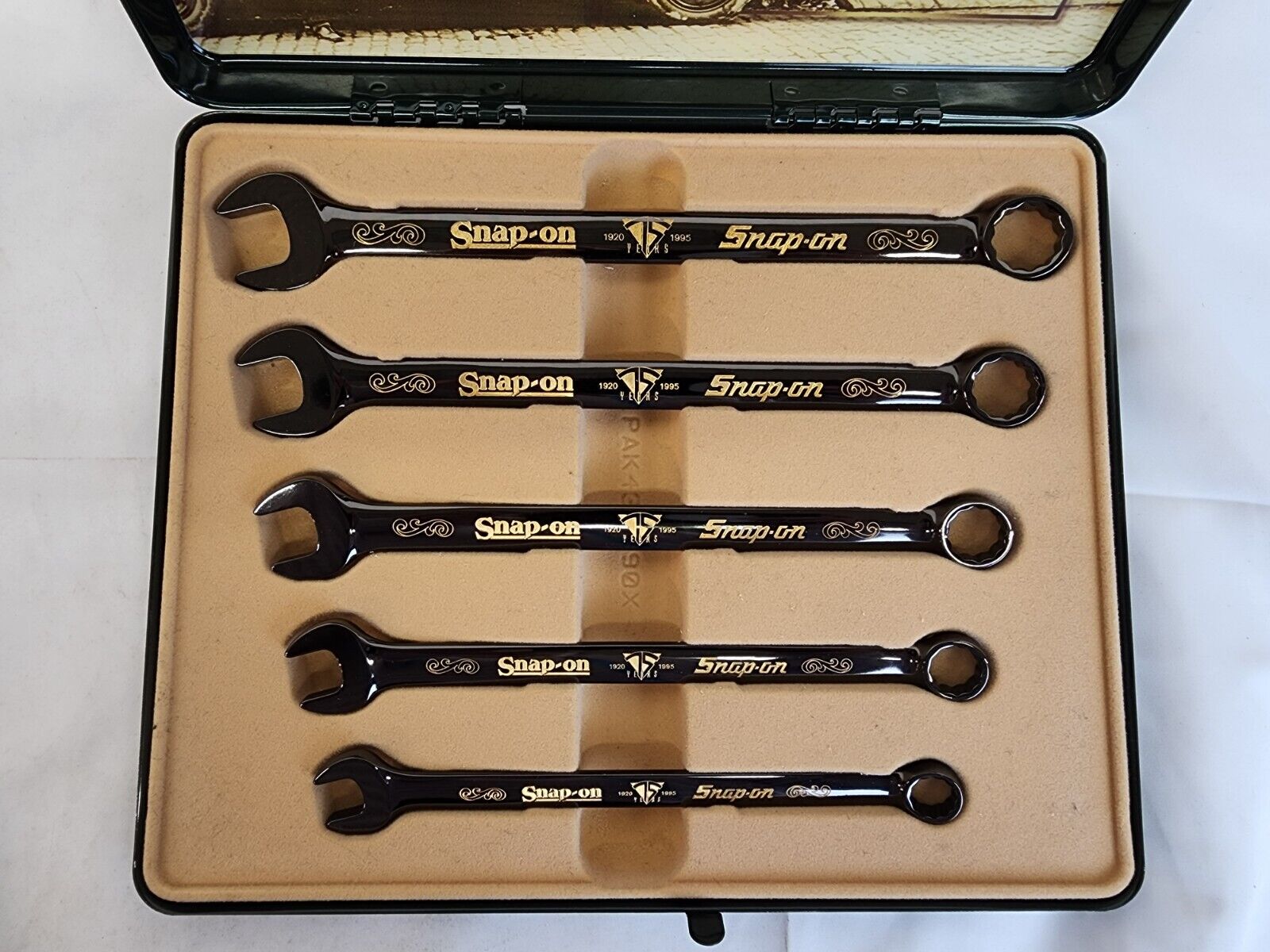 Snap-On 1995 75th Anniversary Commemorative Wrench Set Collector Edition