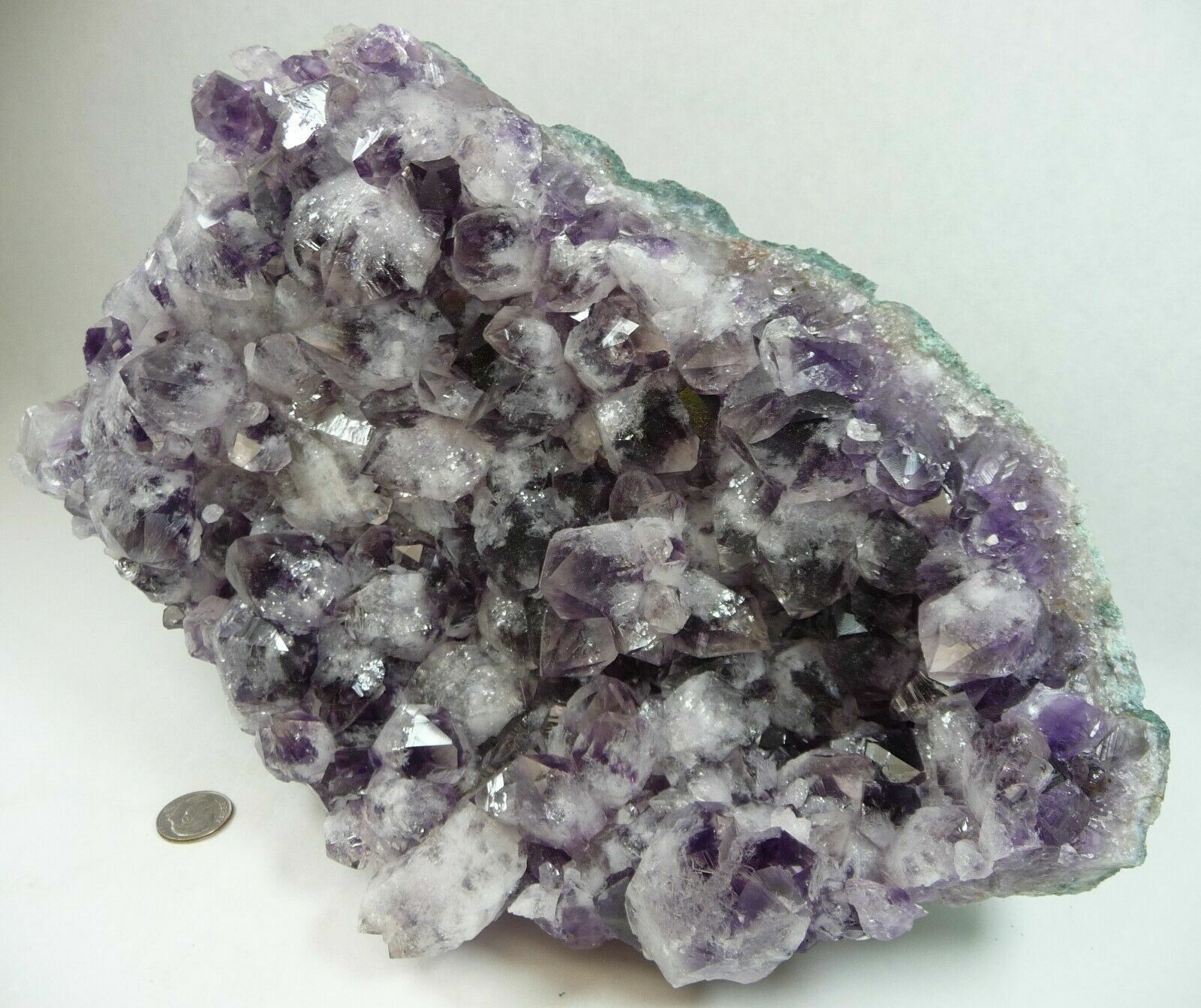 8 LB Natural Amethyst Crystal Cluster Geode Uruguay - Excellent Display