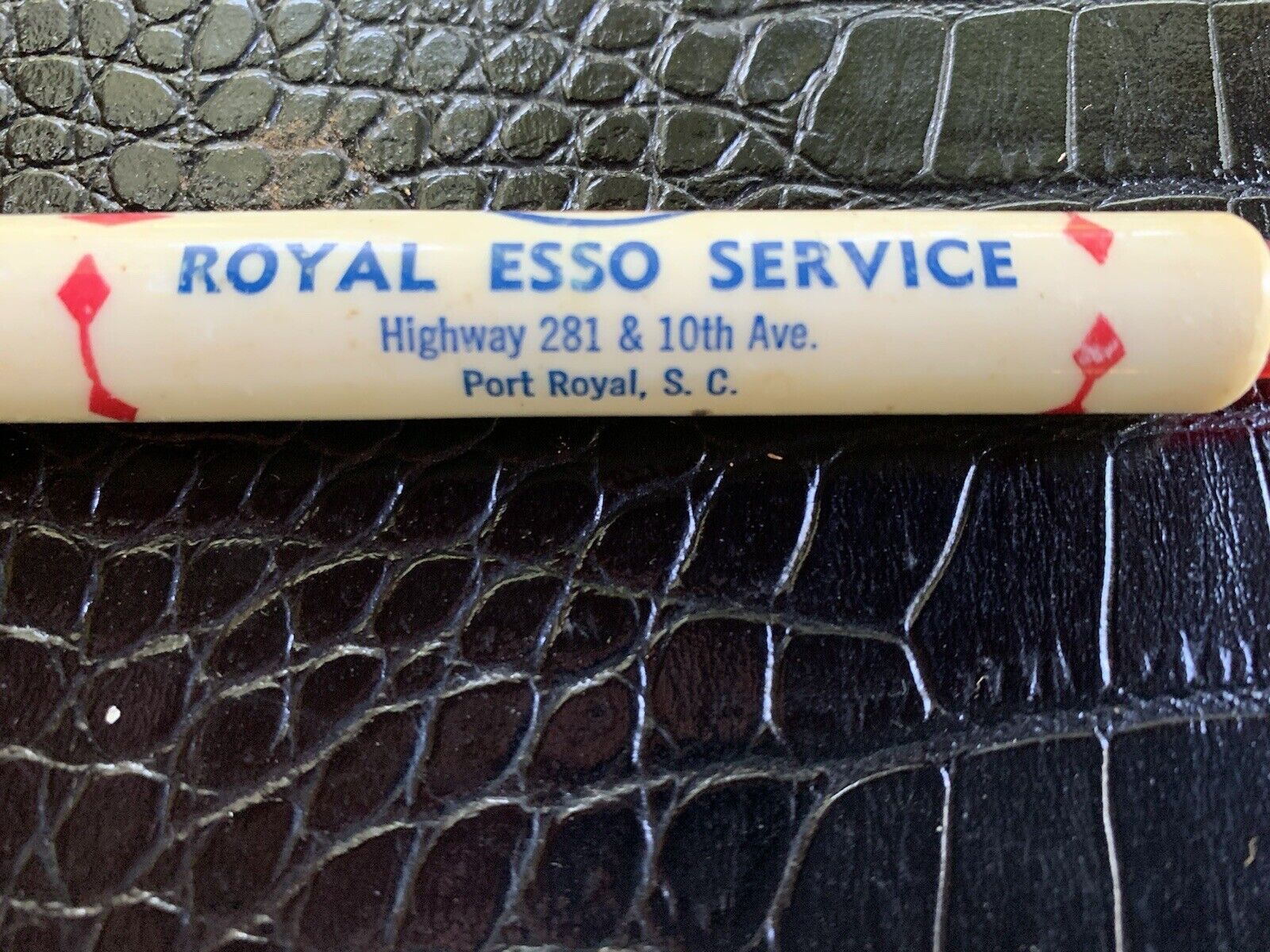 Vintage Esso Bottle Can Opener Piercer Advertising Royal Esso Port Royal SC Oil