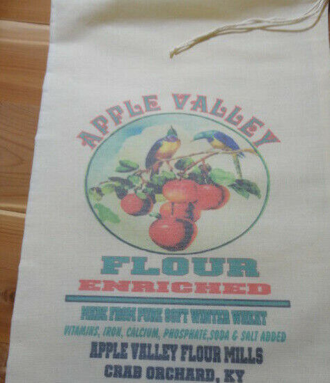 RL-27  APPLE VALLEY Flour Bag Sack Feed Seed  Novelty Collectible