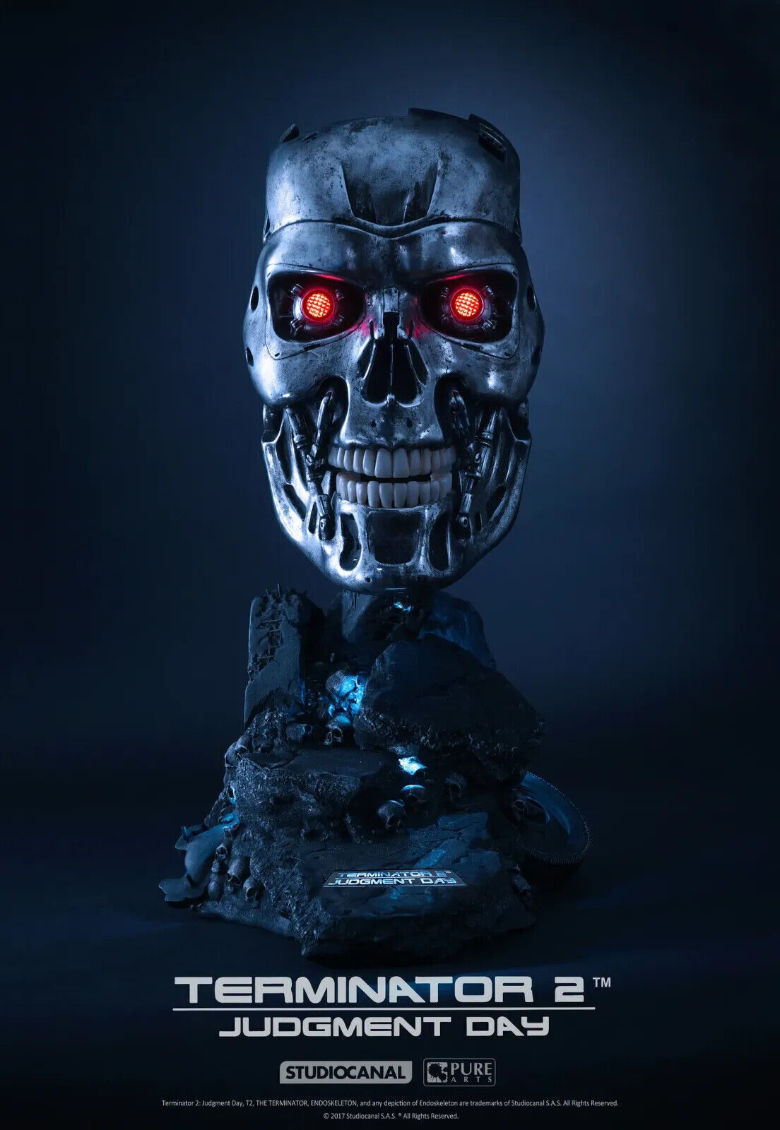 PureArts Terminator 2 T-800 Endoskeleton 1:1 Art Mask ORIGINAL release SEALED