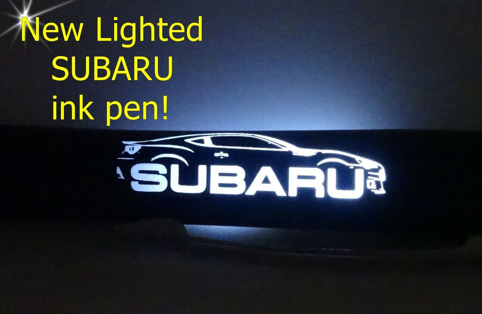 Lighted Subaru car ink pen