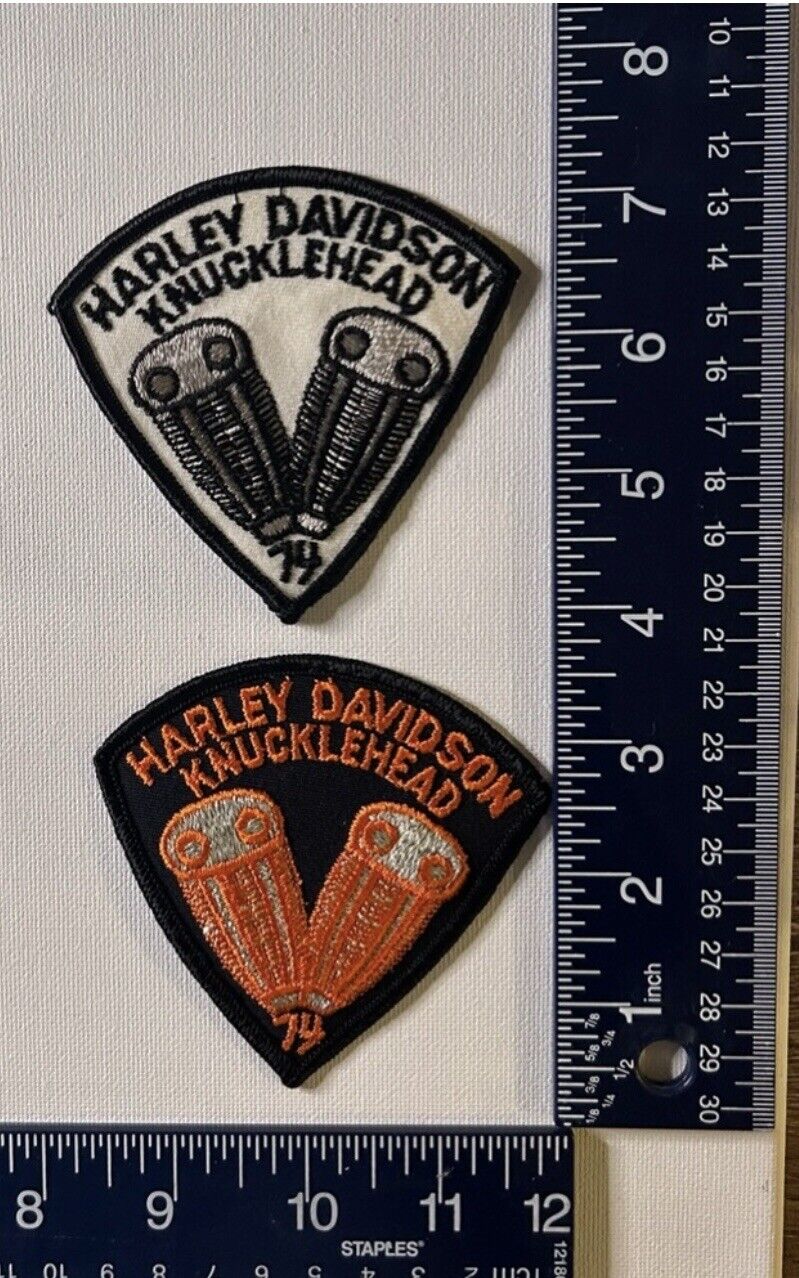 Authentic Vintage Harley-Davidson Knuckleheads Combo Set Emblems