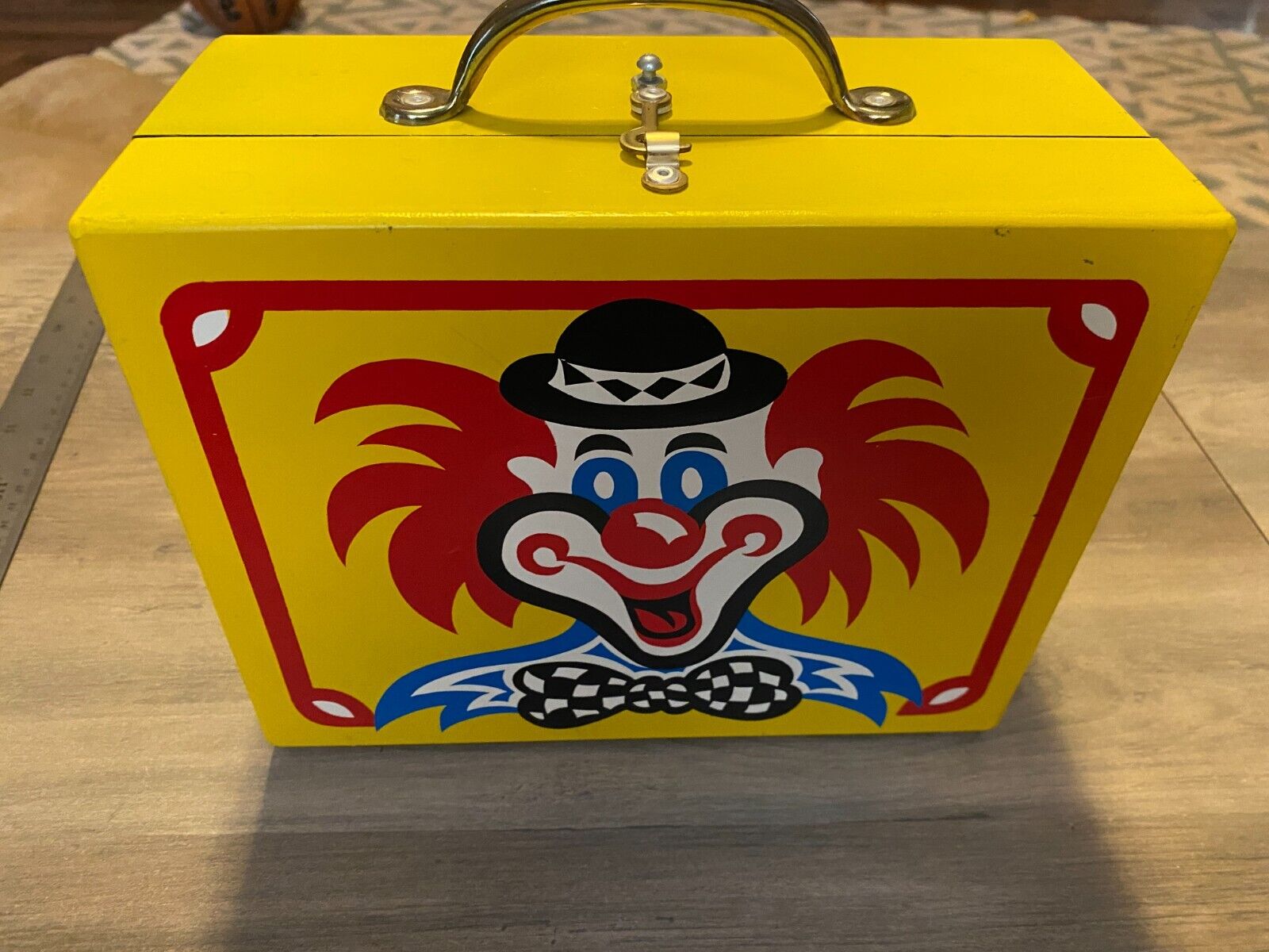 Vintage Magicians Magic Box Yellow Clown