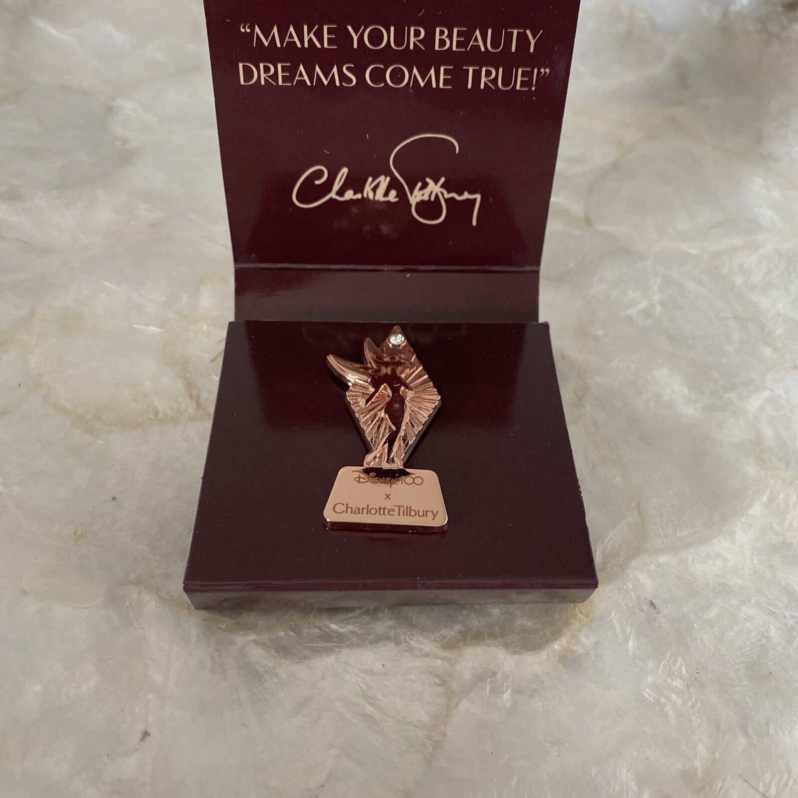 NEW CHARLOTTE TILBURY EXCLUSIVE LIMITED COLLECTORS’ TINKER BELL PIN 3 MAGIC