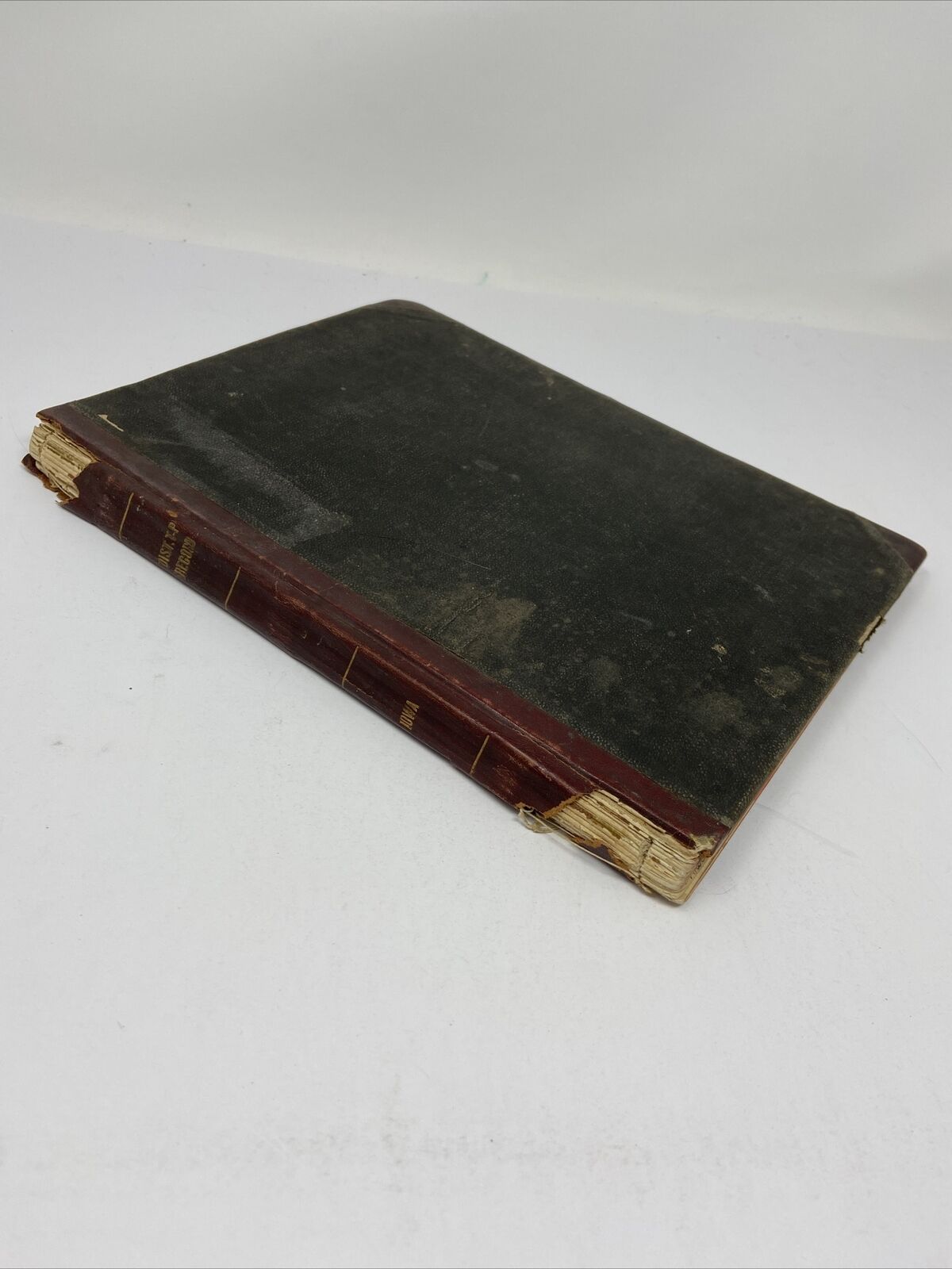 Early 1900s Grant Township School Secretary s Handwritten Record Book w/ Recipes