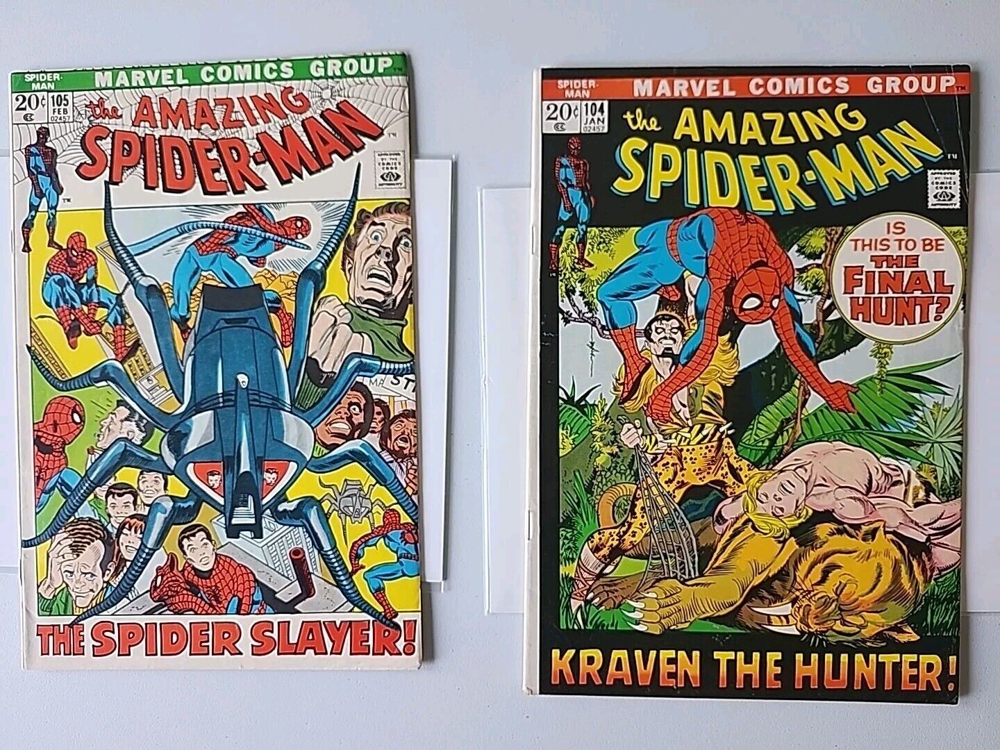 Amazing Spider-Man 104 105 (Marvel Comics 1972)