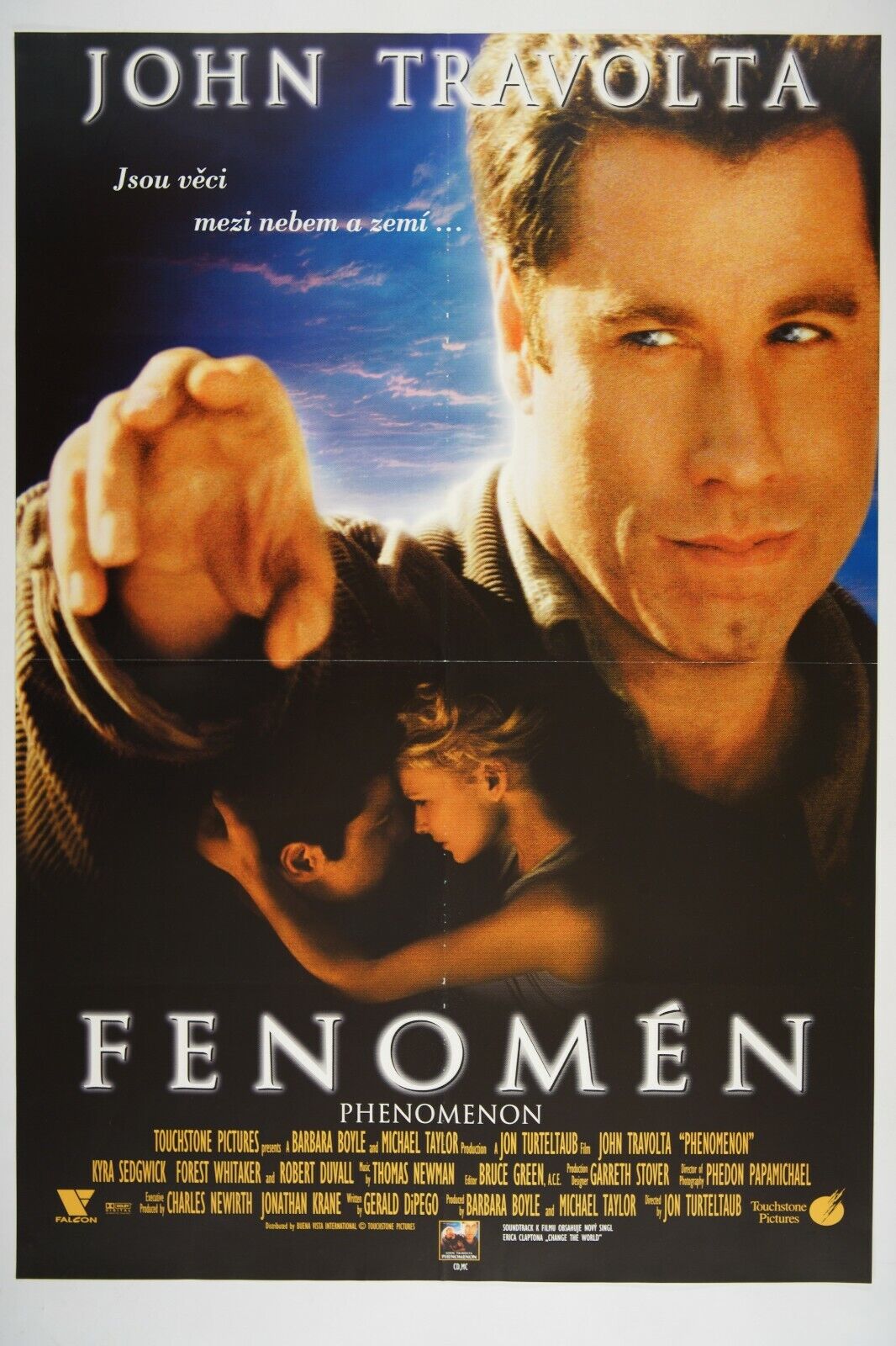 PHENOMENON 23x33 Original Czech movie poster 1996 TRAVOLTA SEDGWICK WHITAKER