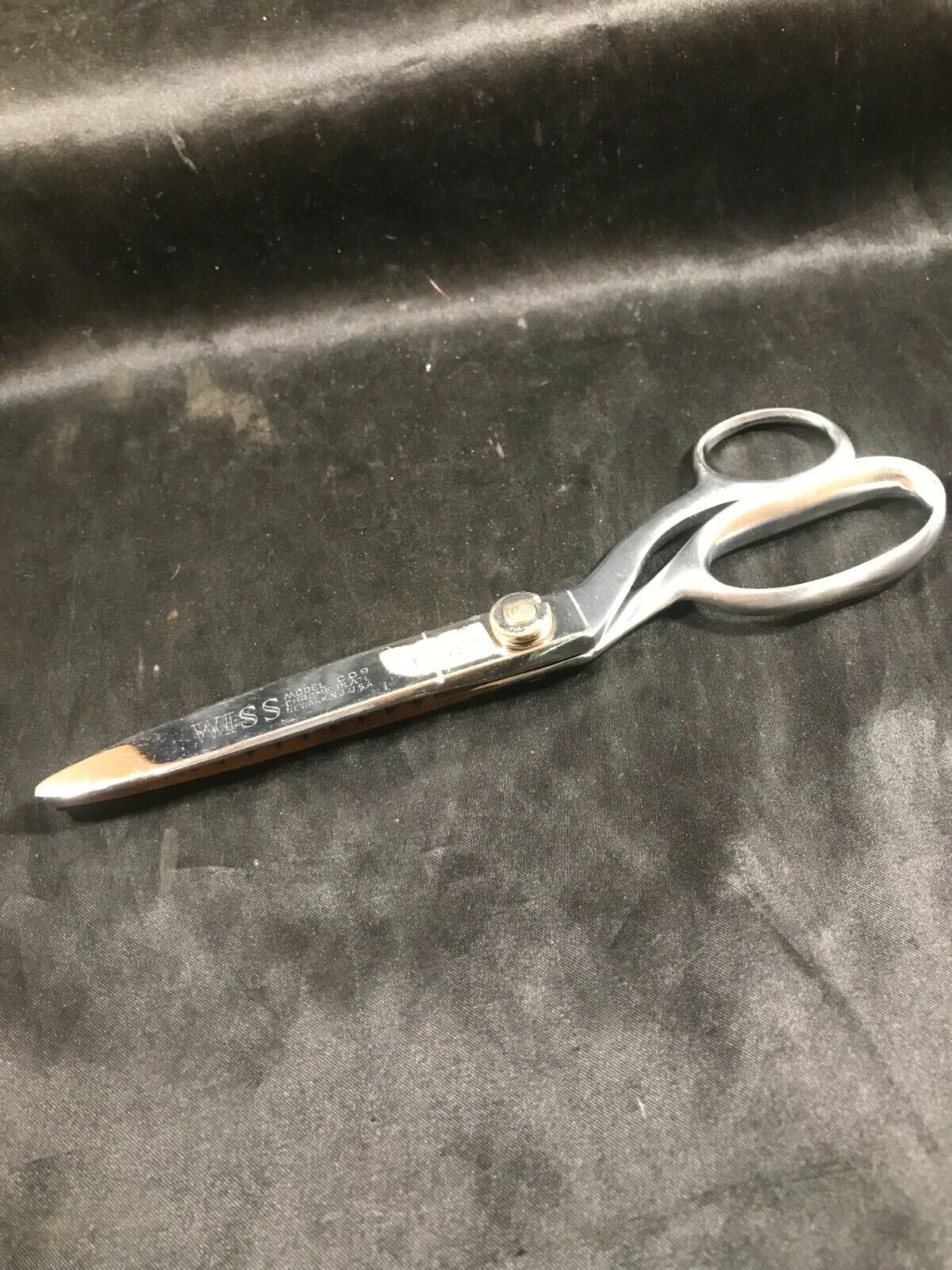 Vintage WISS Pinking Shears Scissors CC9 Chrome Heavy Duty