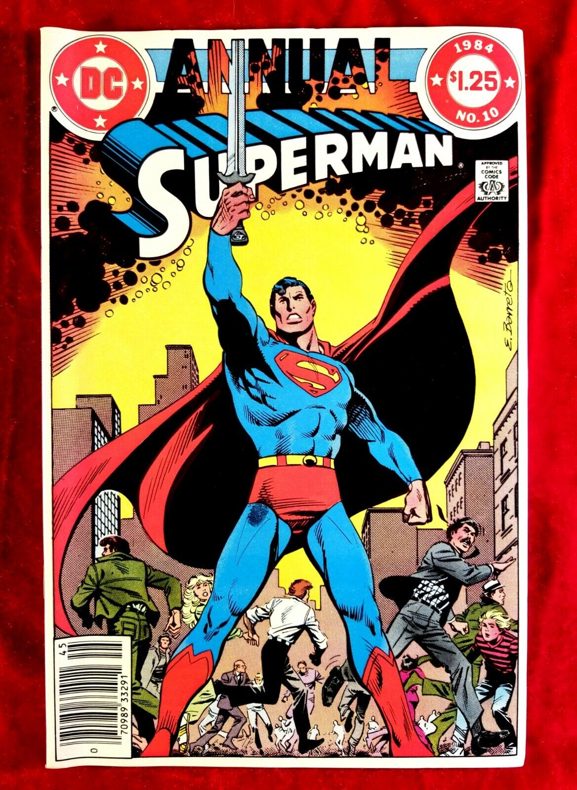 1984 SUPERMAN #10 Annual Issue DC Comic NEWSSTAND NM 80s vtg jla UNREAD 