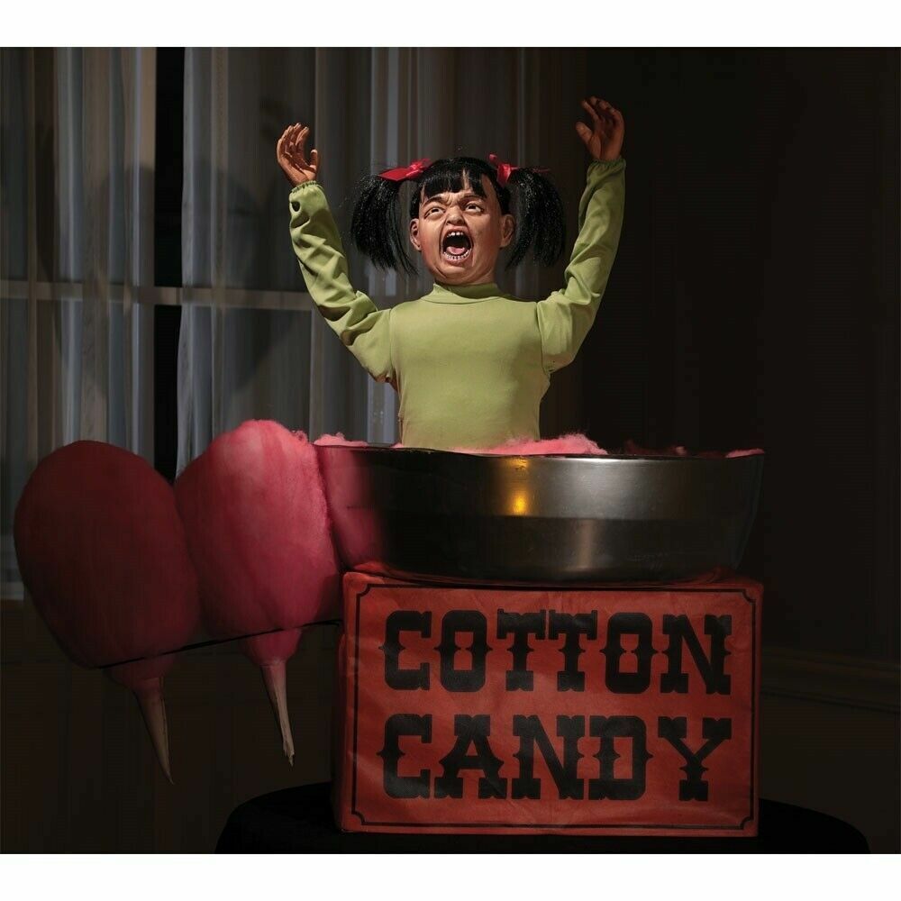 Cotton Candice Animated Halloween Prop - Circus - Carnival Clown - In Stock