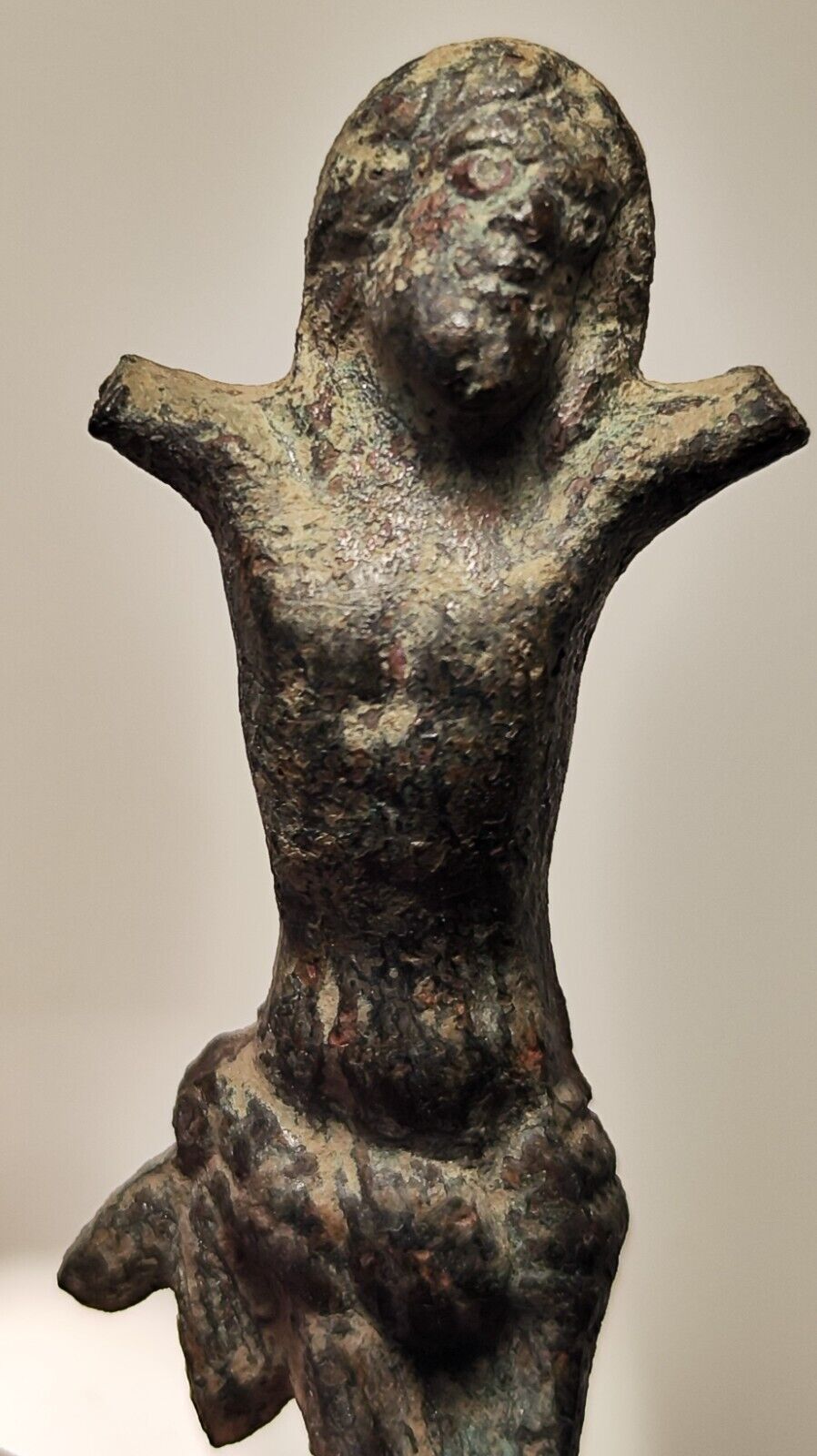 Rare Late Medieval Bronze Catholic Corpus CRUCIFIX CROSS Jesus Christ Figure