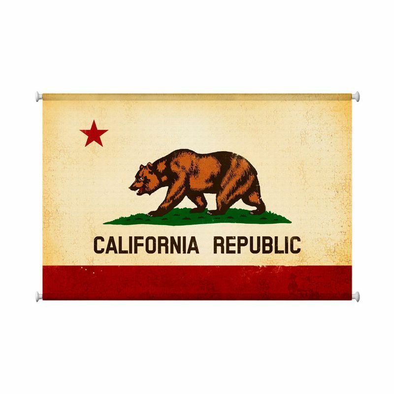 CALIFORNIA REPUBLIC FLAG BEAR WITH RED STAR LOGO 38\