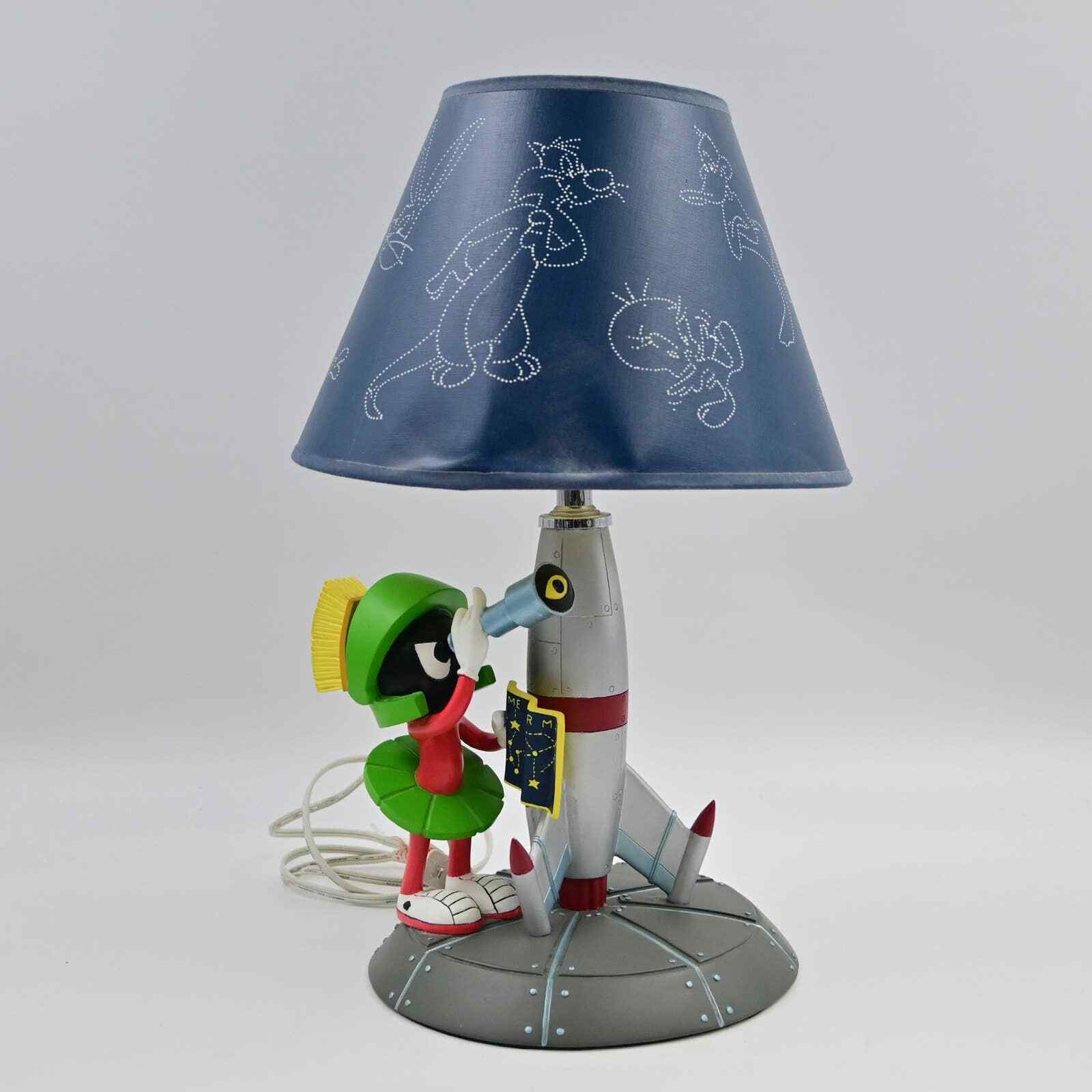 Rare Vintage 1996 Marvin The Martian Desk Lamp Warner Bros Store Exclusive