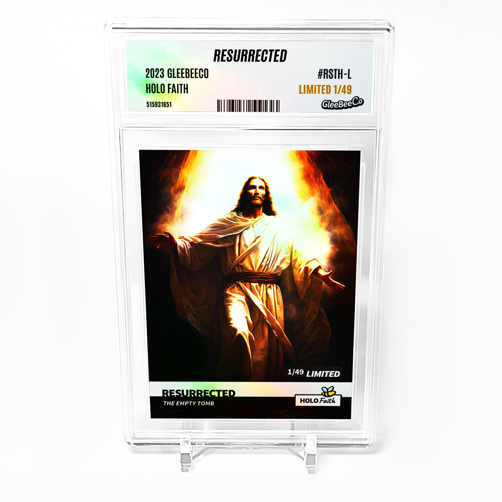 RESURRECTED Holographic Card 2023 GleeBeeCo Slabbed (Jesus) #RSTH-L Only /49