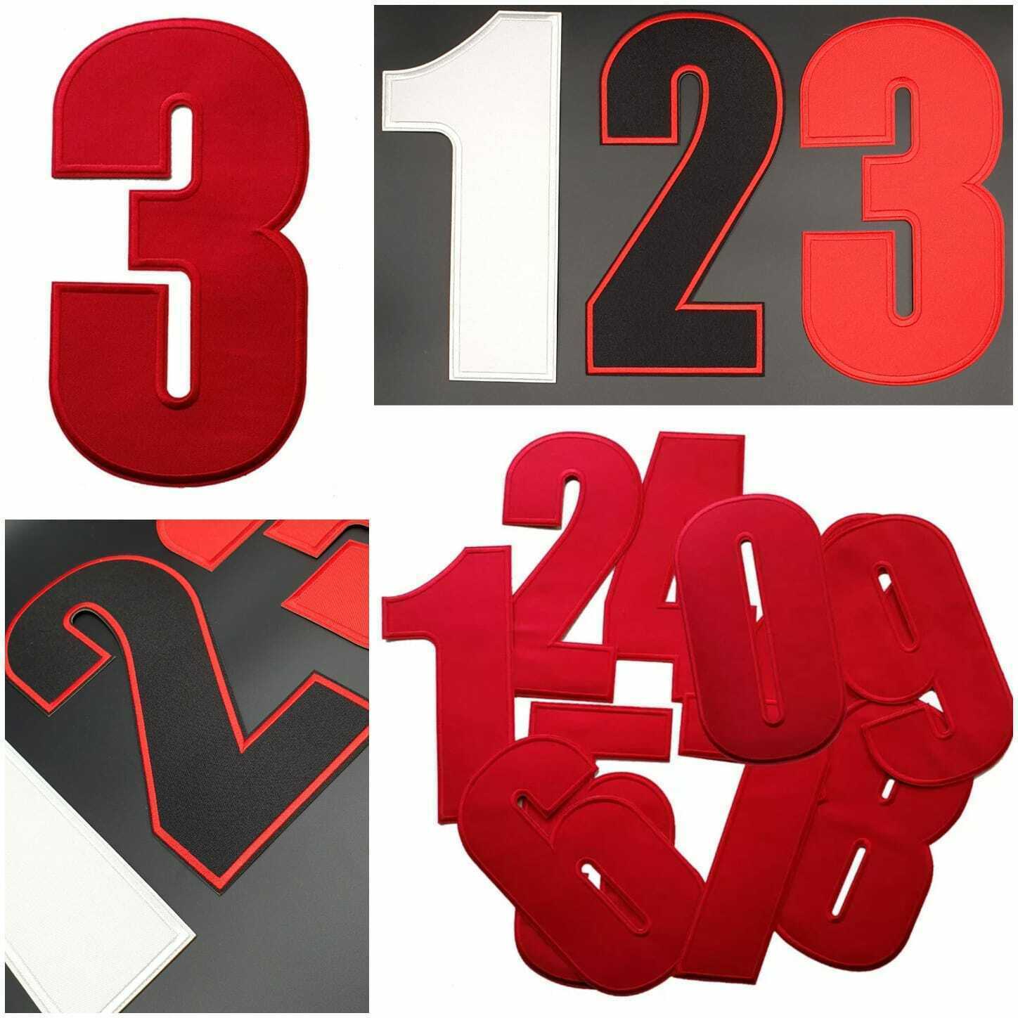 22cm Extra Large Number Patch Jersey Patches Iron on / Sew Alphabet Embroidery