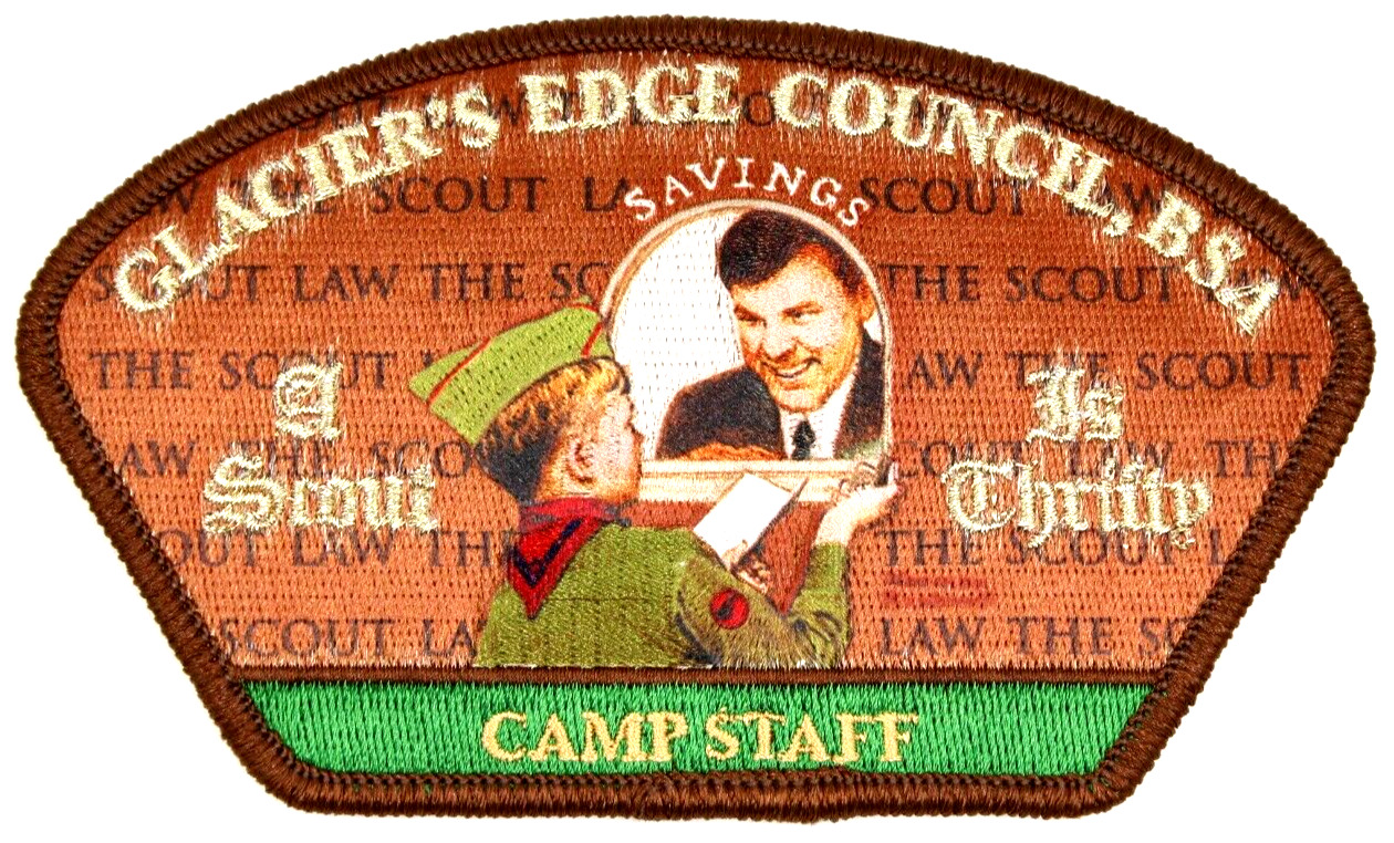 2016 Camp Staff Thrifty Glacier's Edge Council CSP Wisconsin Norman Rockwell