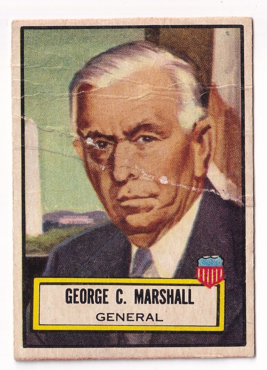 1952 Topps Look \'n See George C. Marshall #107