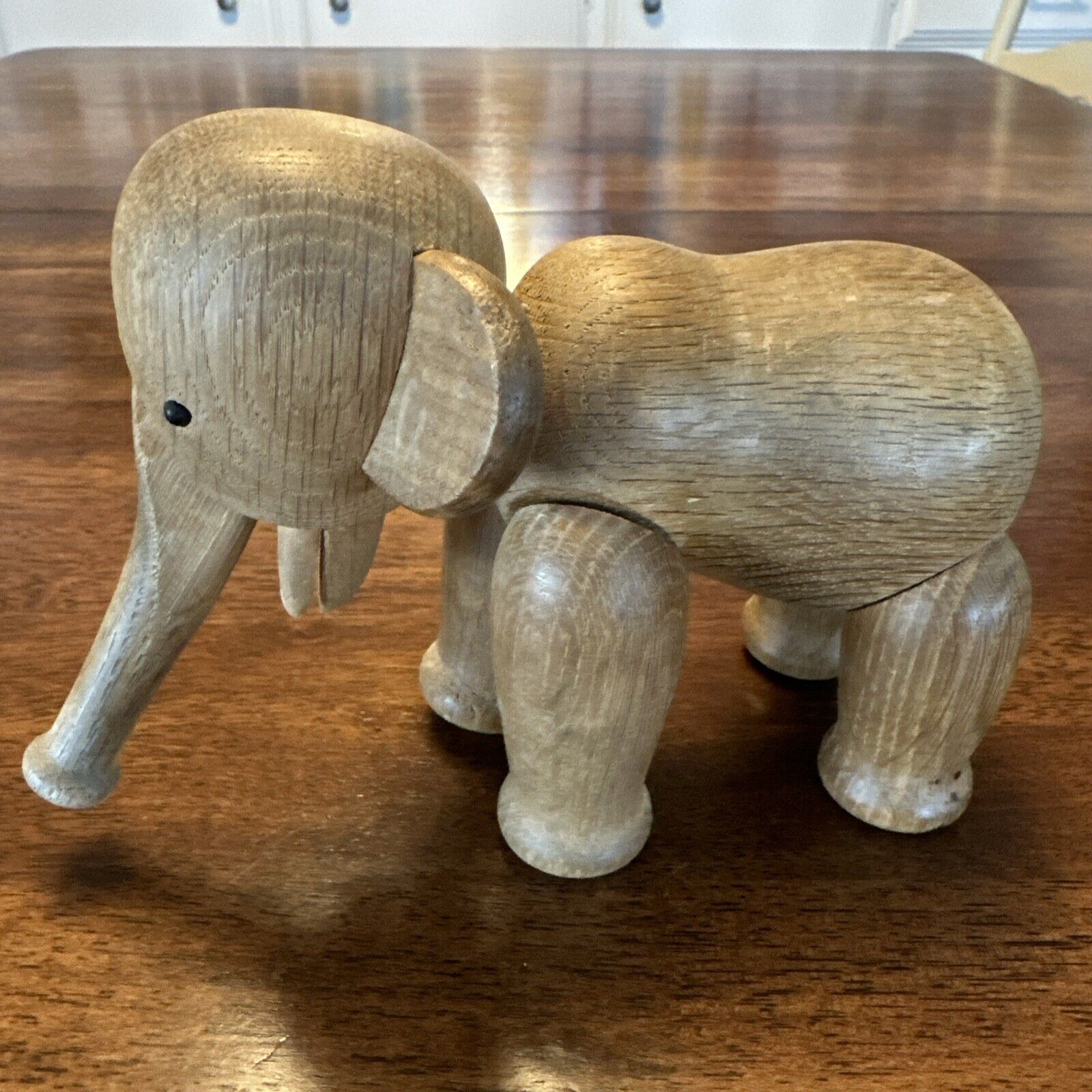 Vintage Original Kay Bojesen Articulated Wooden Teak Elephant. 1963 Excellent
