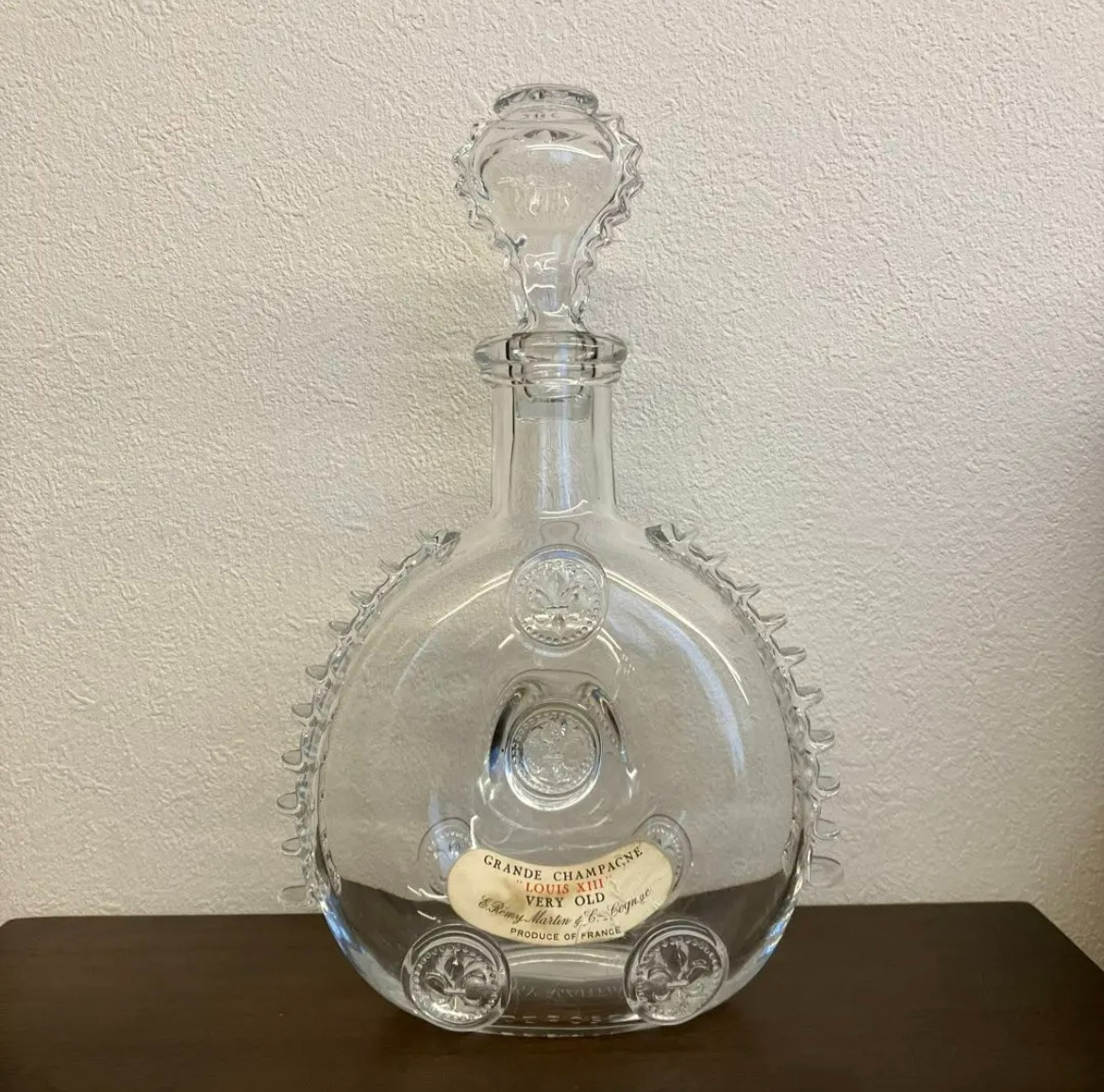 BACCARAT REMY MARTIN LOUIS XIII EMPTY COGNAC CRYSTAL DECANTER 700ml very old