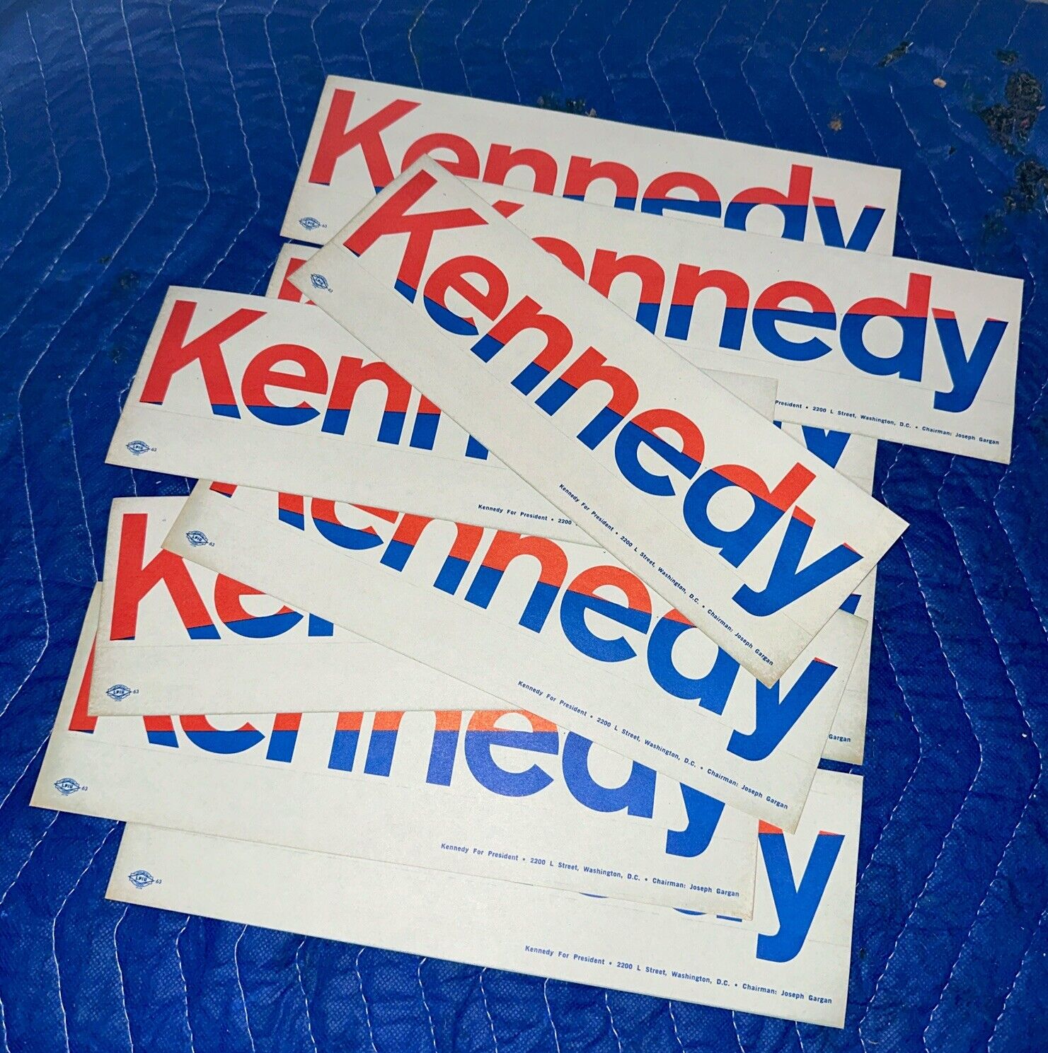 Original Robert Kennedy For President Bumper Sticker 100% Authentic.