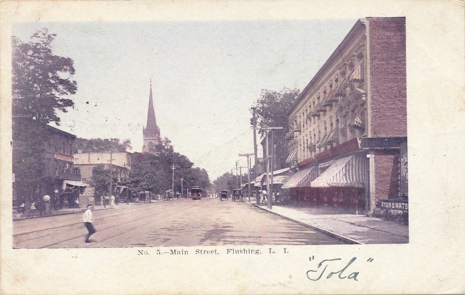 FLUSHING QUEENS NY - Main Street - udb - 1907