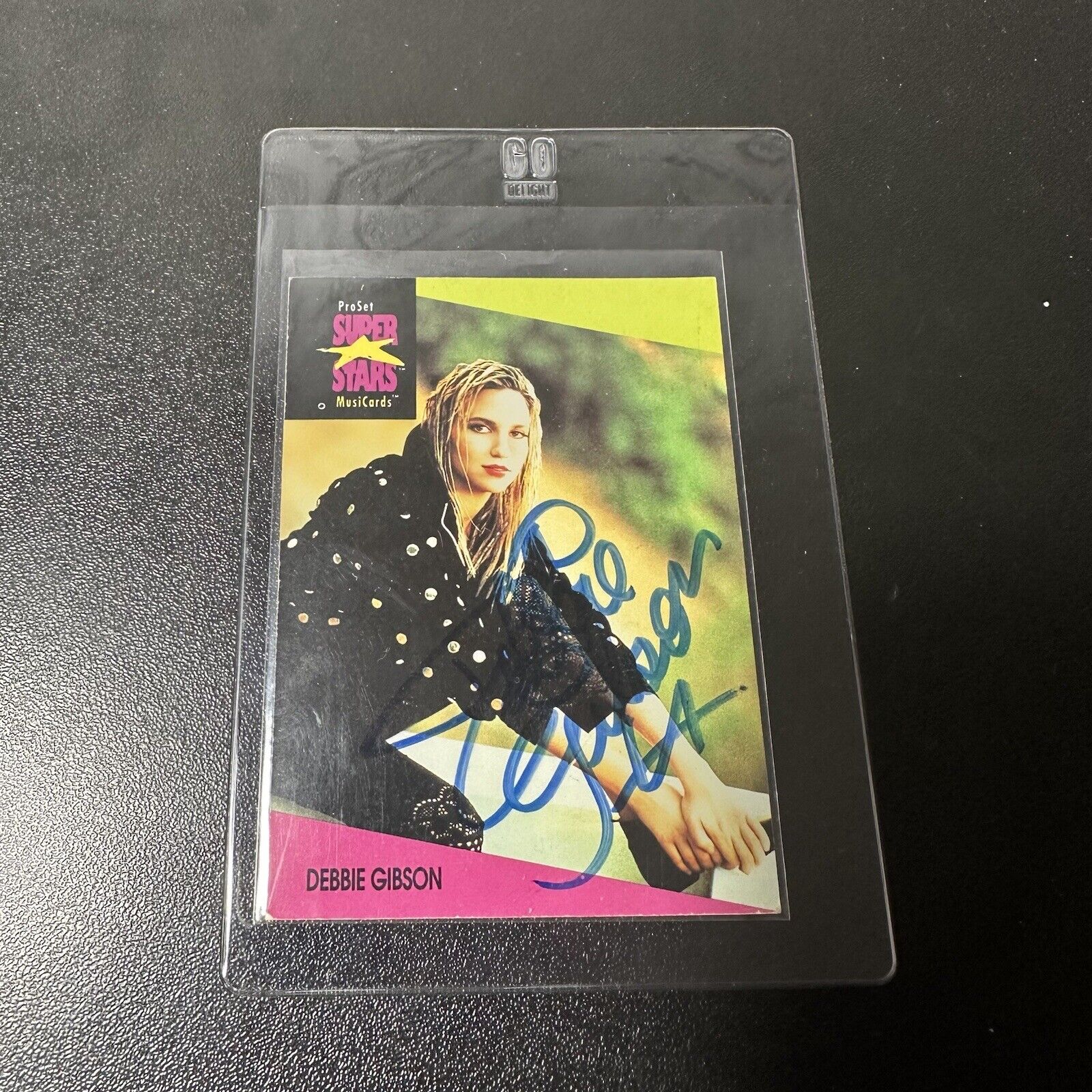 1991 Proset Superstars Signed By Debbie Gibson Musicards #43 Card NM - NEAR MINT