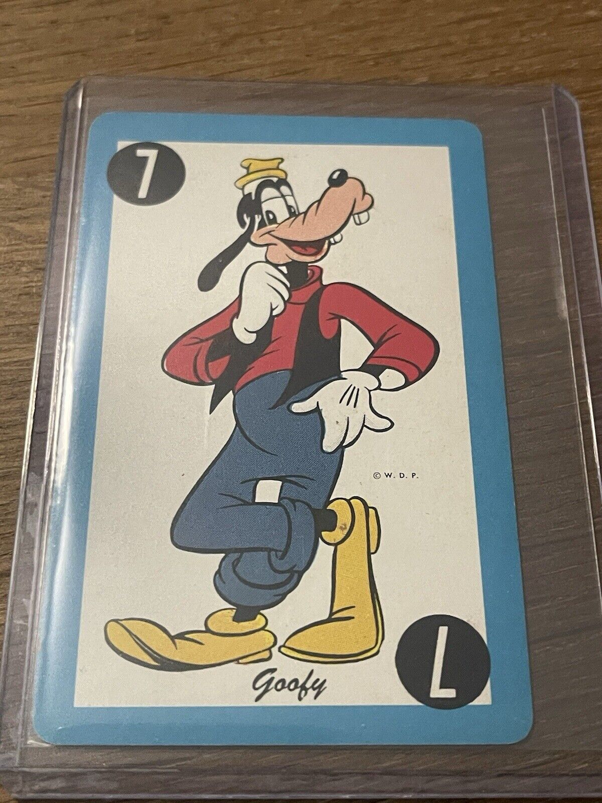 1949 WALT DISNEY PRODUCTIONS 🎥 WHITMAN CARD GAME GOOFY PLAYING CARD