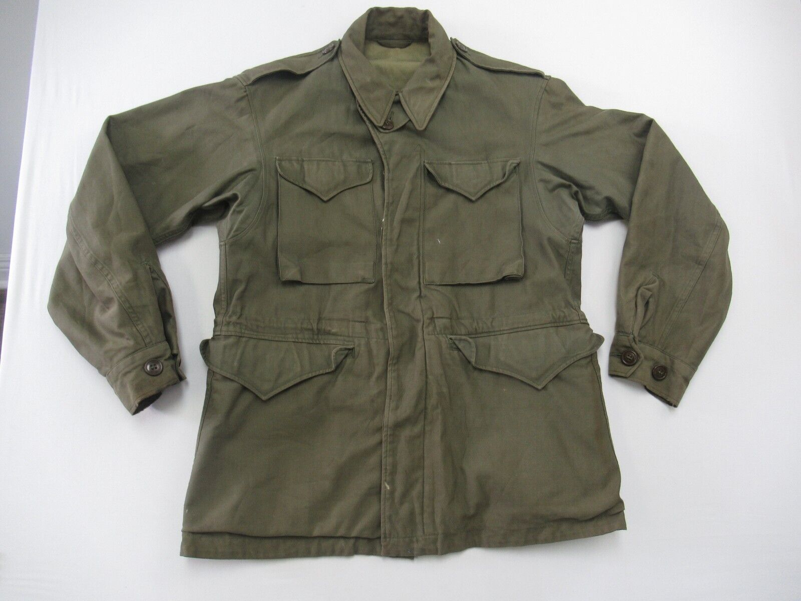 M-1943 US Army WW2 Field Jacket Vintage Mens M - L
