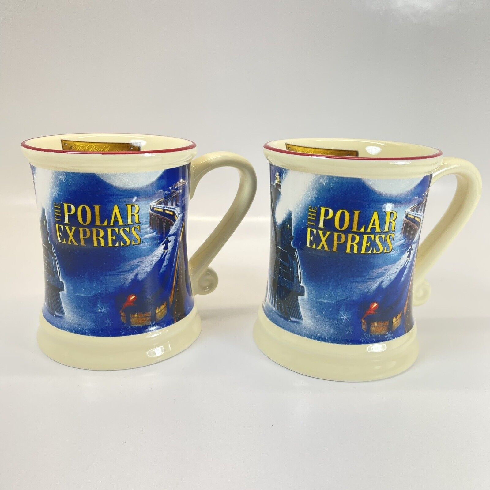 The Polar Express Mug Believe Ticket 3D Train Hot Chocolate Coffee Tea Oversized