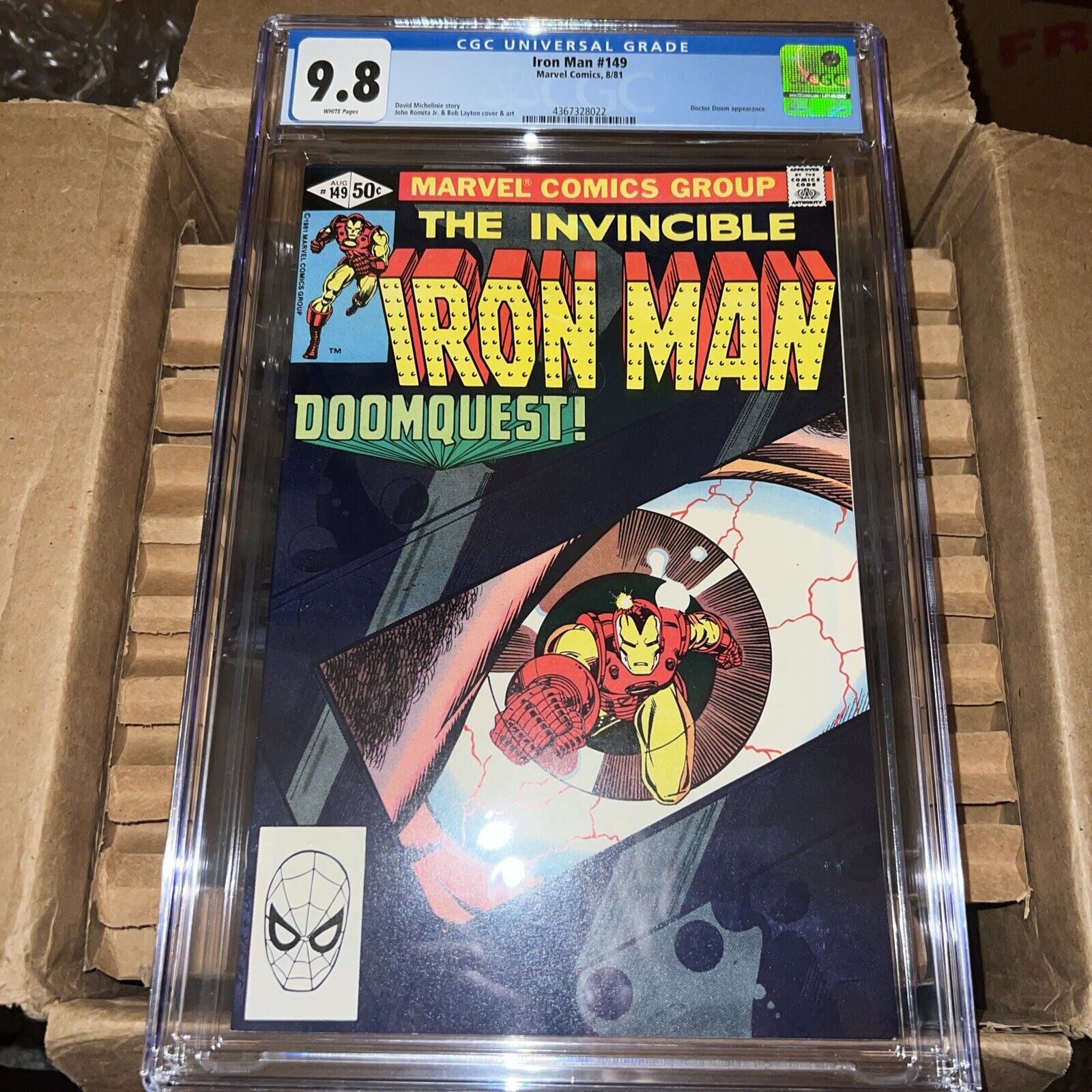 Iron Man #149 CGC 9.8 Marvel Comic 1981 Doctor Doom Morgan Le Fay Doomquest