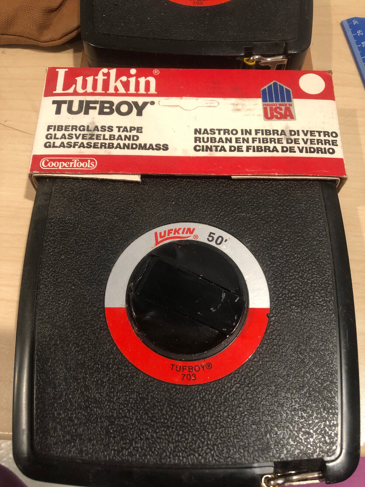 NEW Lufkin Tufboy 50\' Fiberglass Tape Measure #GF
