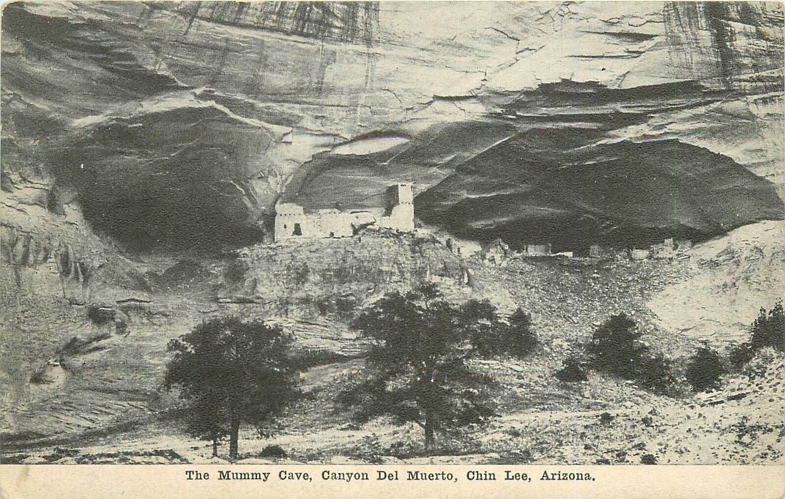 Postcard Arizona Chin Lee Mummy Cave Canyon Del lMuerto Kirk & CO 23-2655