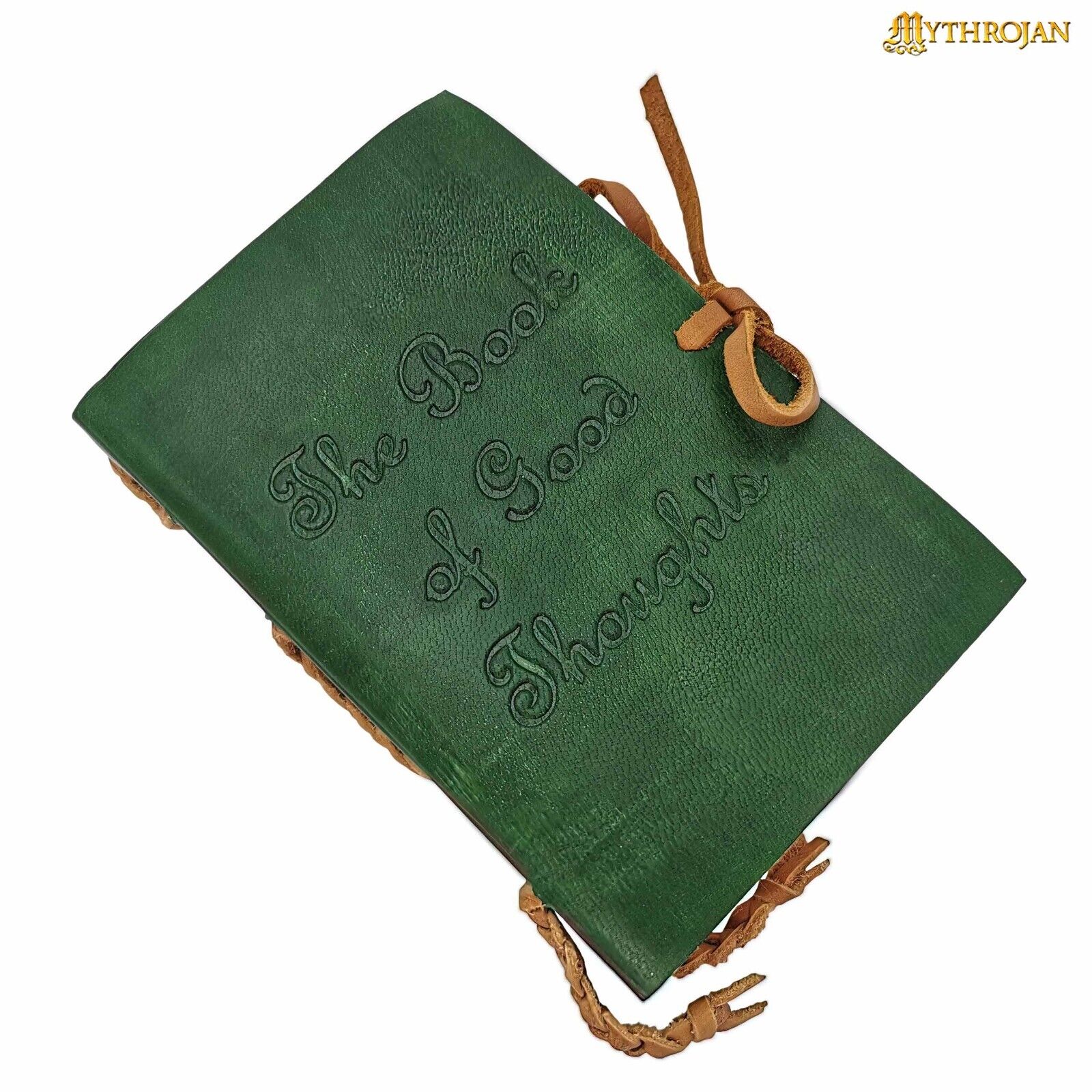 Leather Bound Journal Blank Notebook The Book of Good Thoughts Medieval Diary