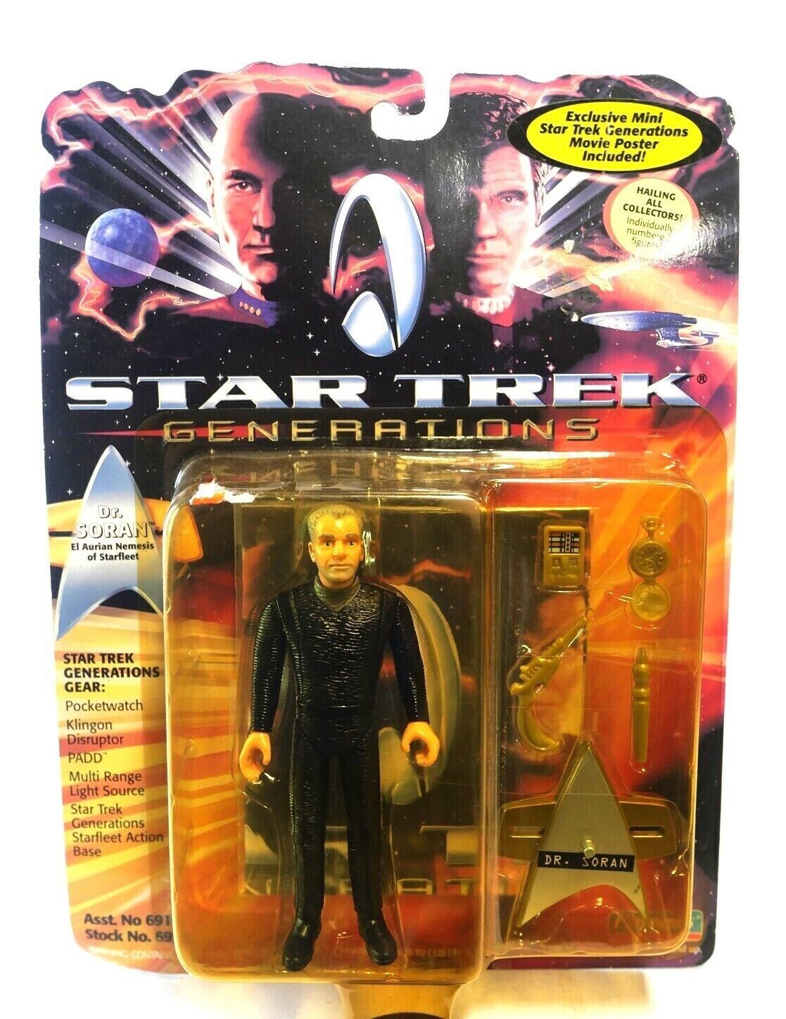 Star Trek TNG Generations Dr. Soran Action Figure 1994 MOC Playmates Toys 