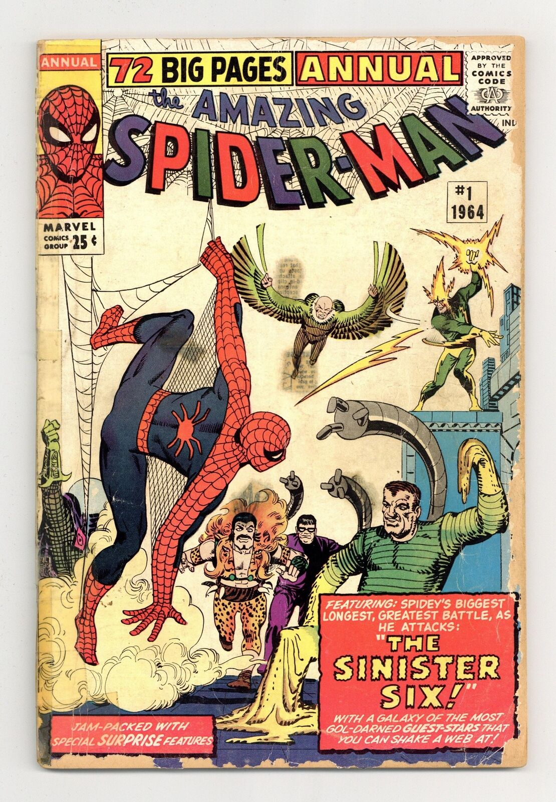 Amazing Spider-Man Annual #1 PR 0.5 1964 1st app. Sinister Six