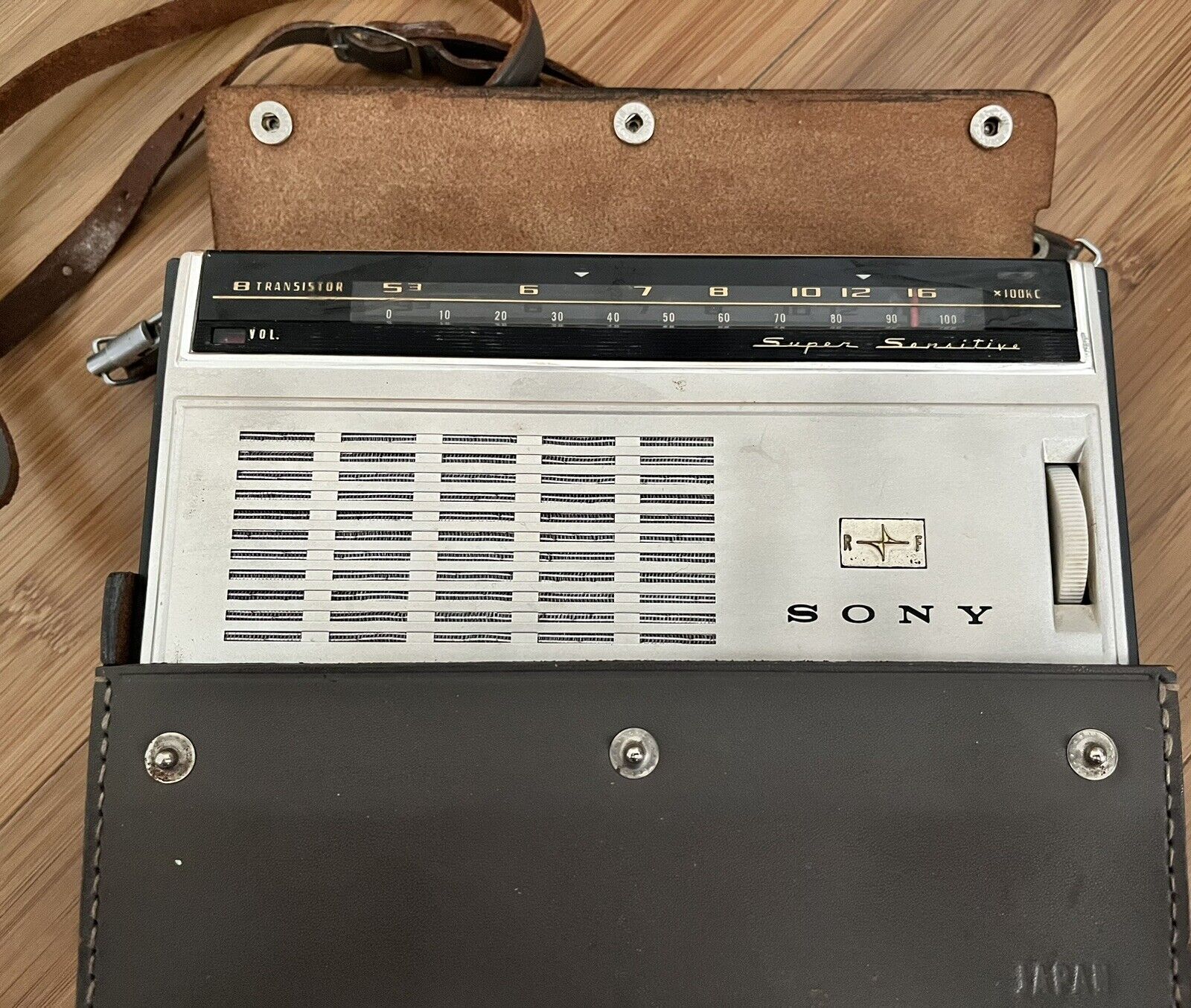 Vintage Sony TR-818 Portable Radio with Case