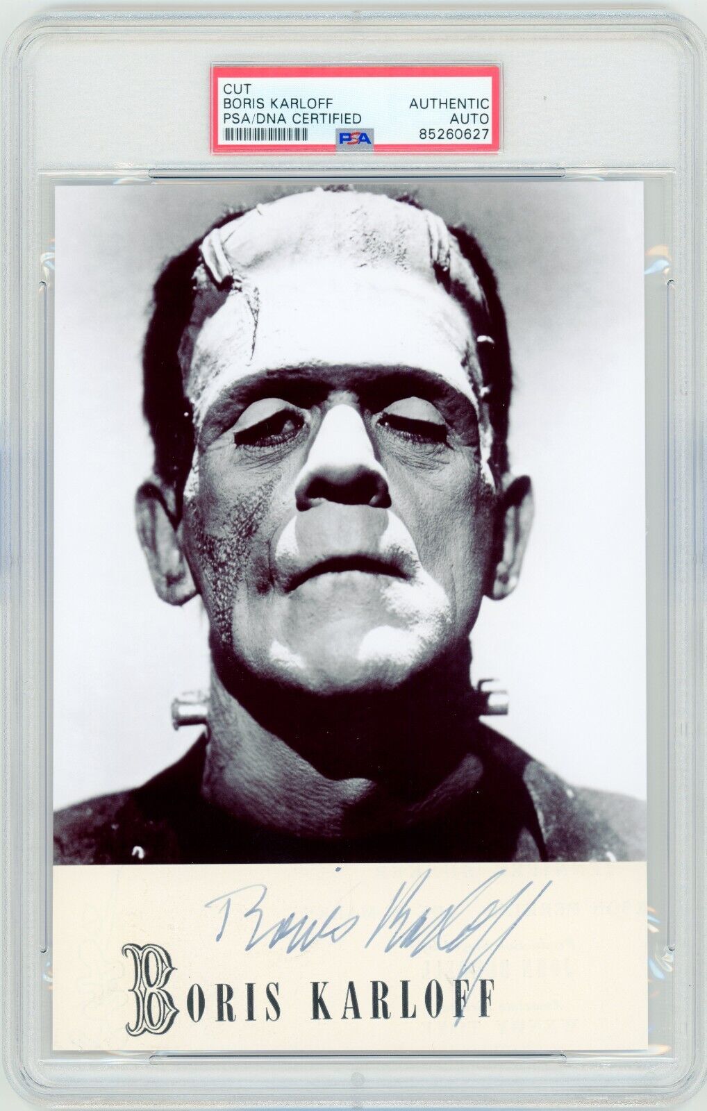 Boris Karloff ~ Signed Autographed Frankenstein's Monster ~ PSA DNA Encased