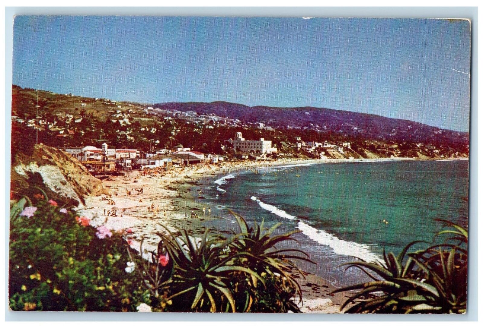 c1910\'s Laguna Beach Waves Bathing Scene California CA Unposted Vintage Postcard