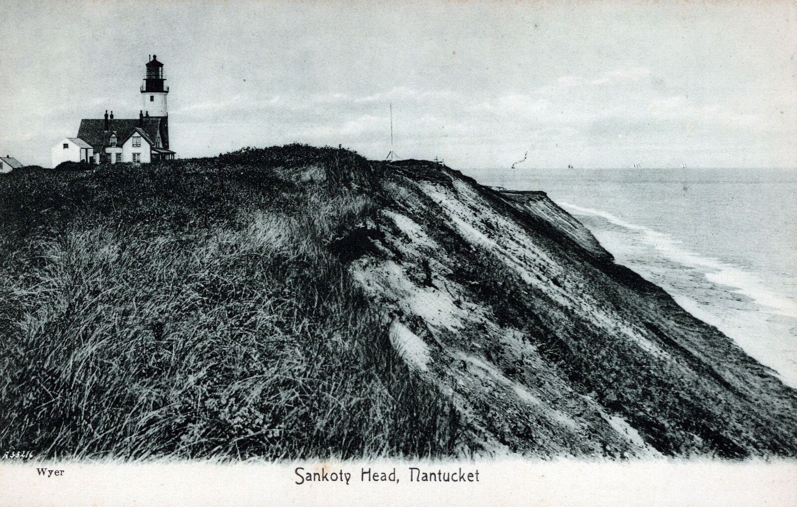 NANTUCKET MA - Sankoty Head Lighthouse Postcard - udb (pre 1908)