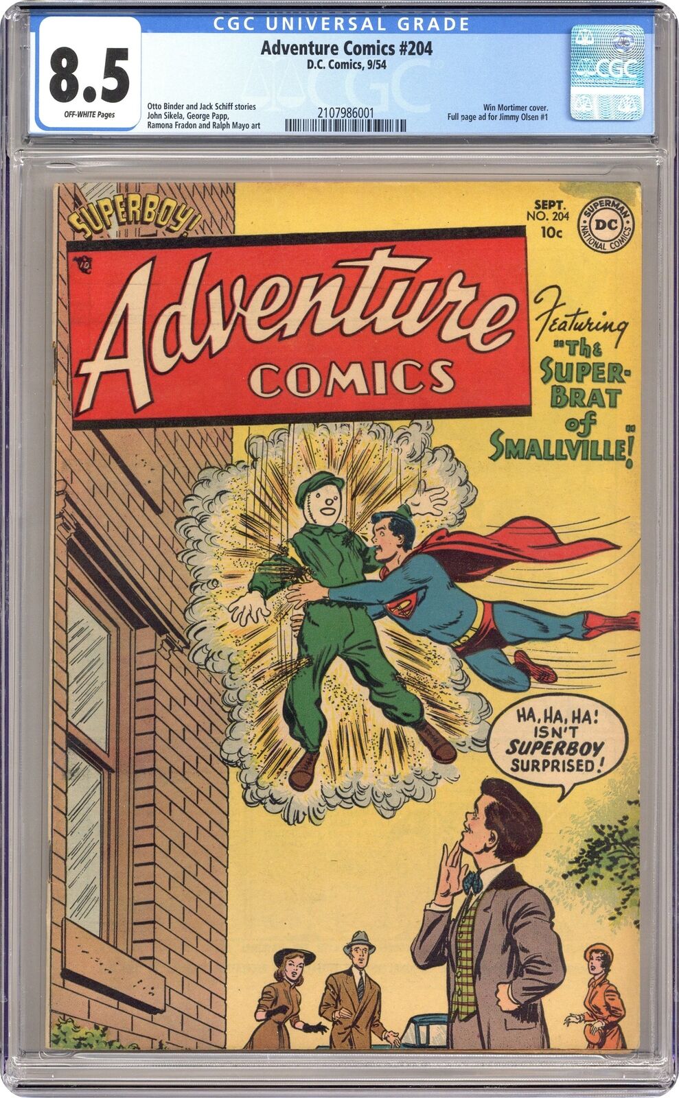 Adventure Comics #204 CGC 8.5 1954 2107986001