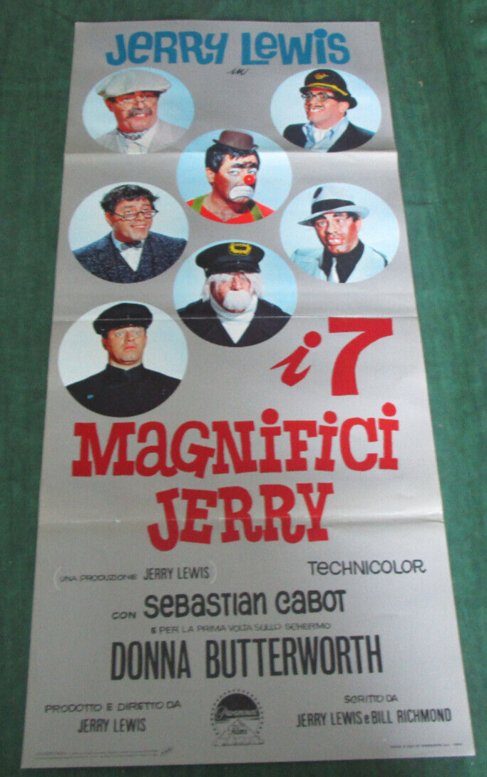 Magnificent Jerry Lewis 1968 13x26 Great  Italian  Film Festival Poster rare