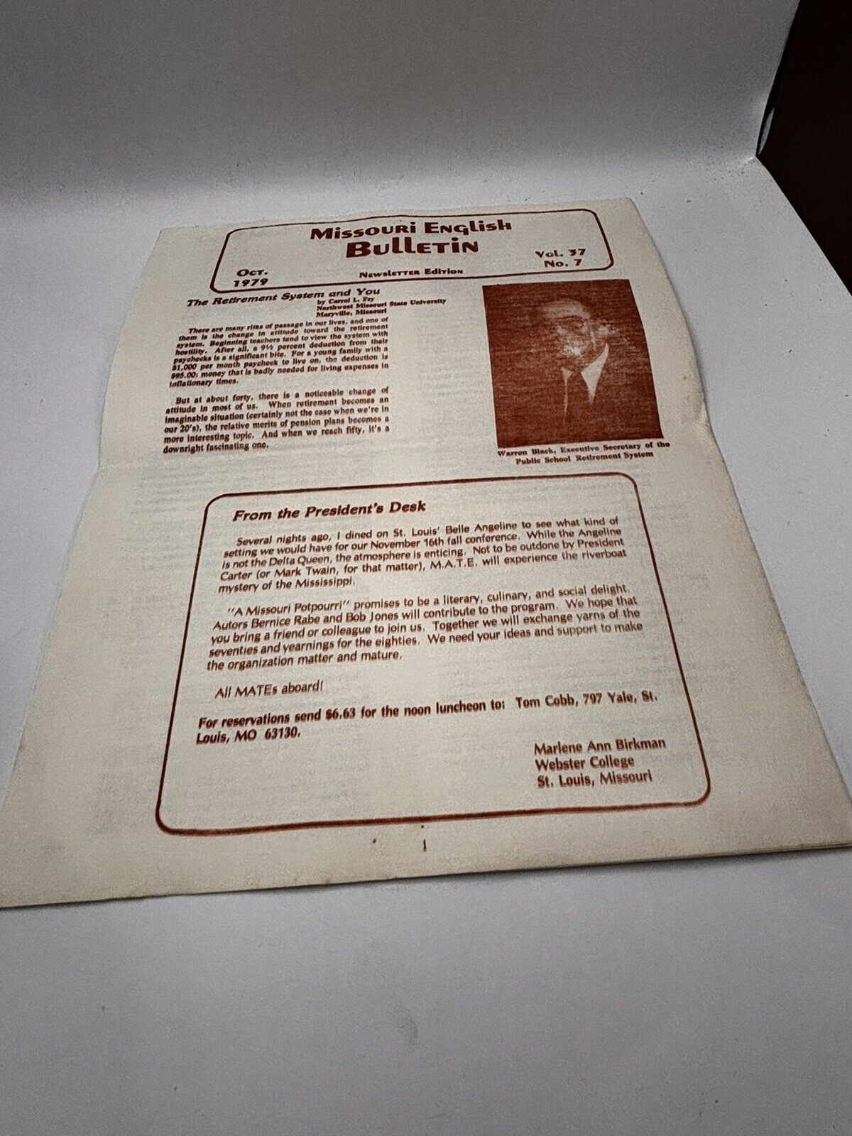 Vintage Paper Emporium 1970s | Missouri English Bulletin | Vtg Newspaper 🗞️ 