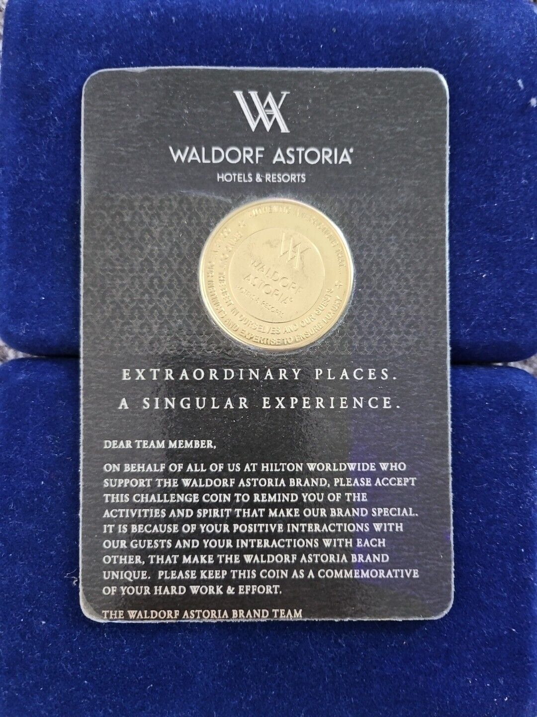 Waldorf Astoria Employee Challenge Coin