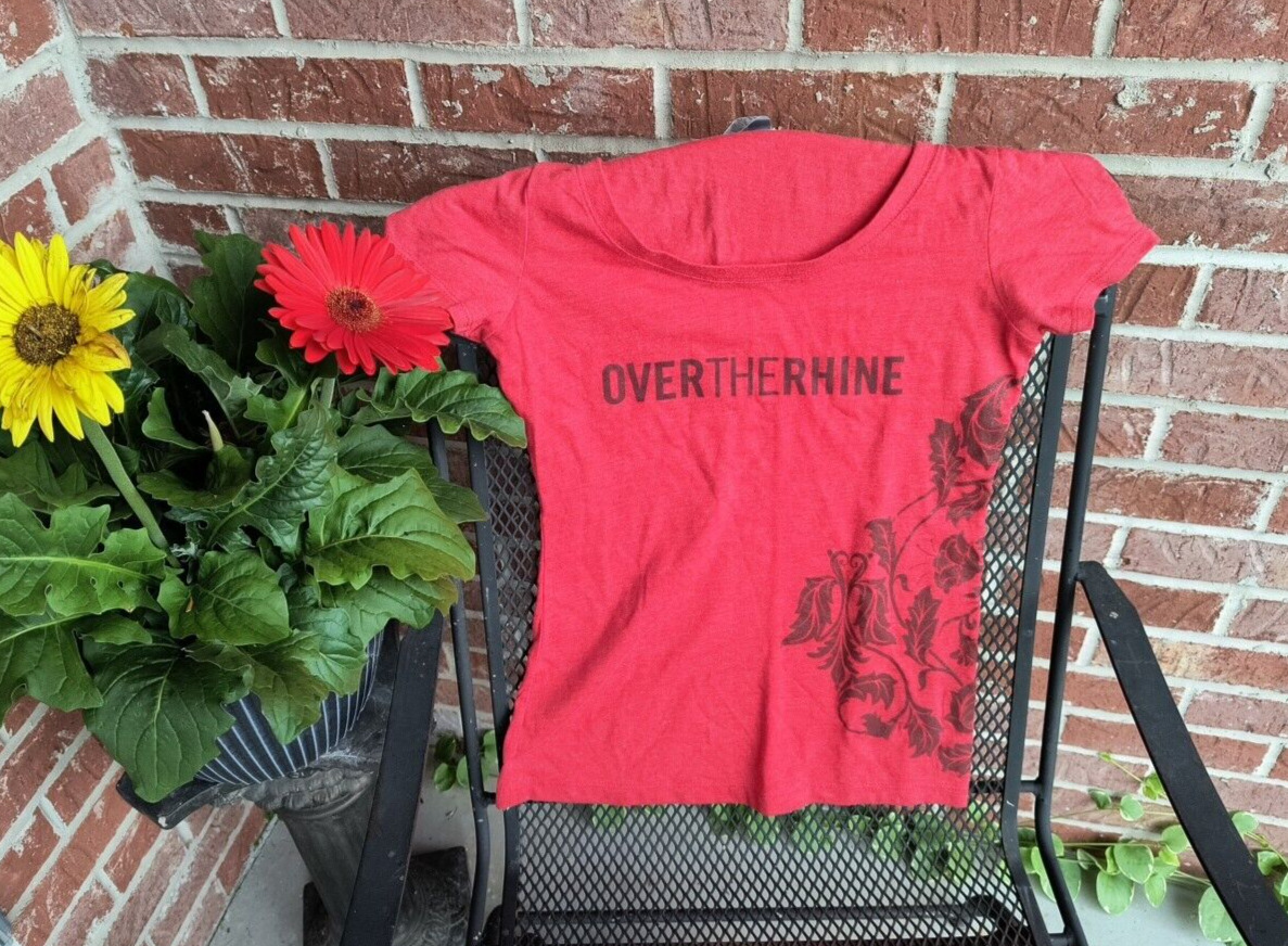 Over the Rhine Red Filigree Feminine Cut T-Shirt Unused Size SMALL
