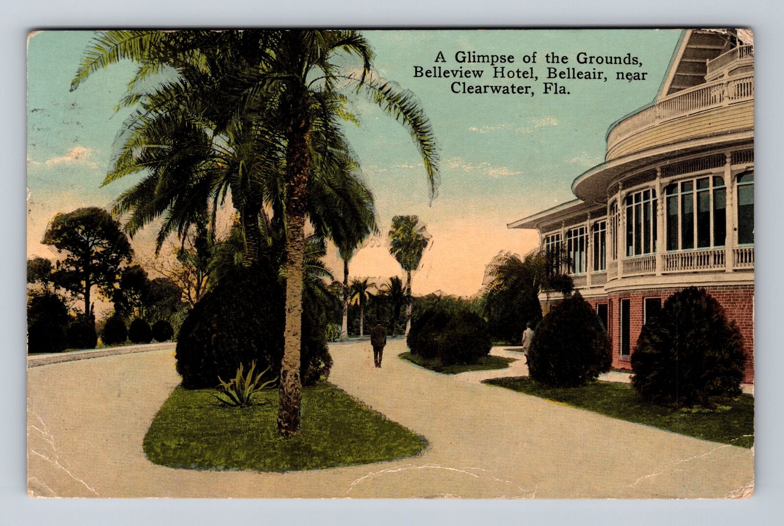 Clearwater FL-Florida, Belleview Hotel, Belleair, Antique Vintage c1910 Postcard